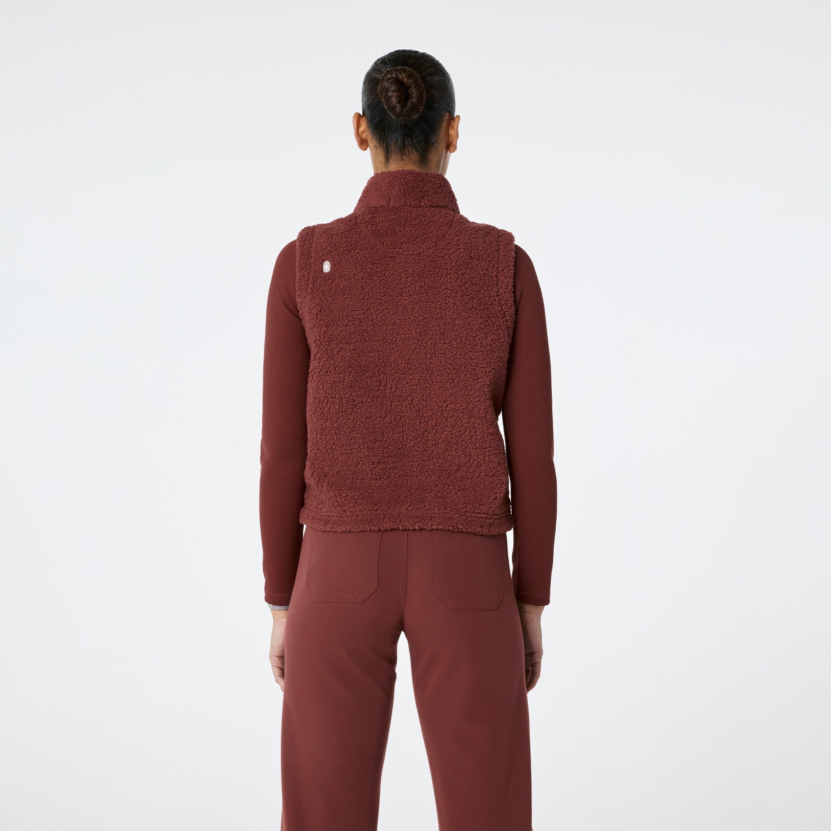 High-Pile Fleece Vest - Walnut