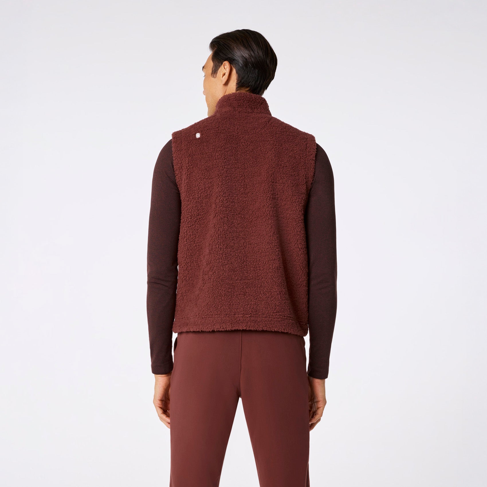 High-Pile Fleece Vest - Walnut