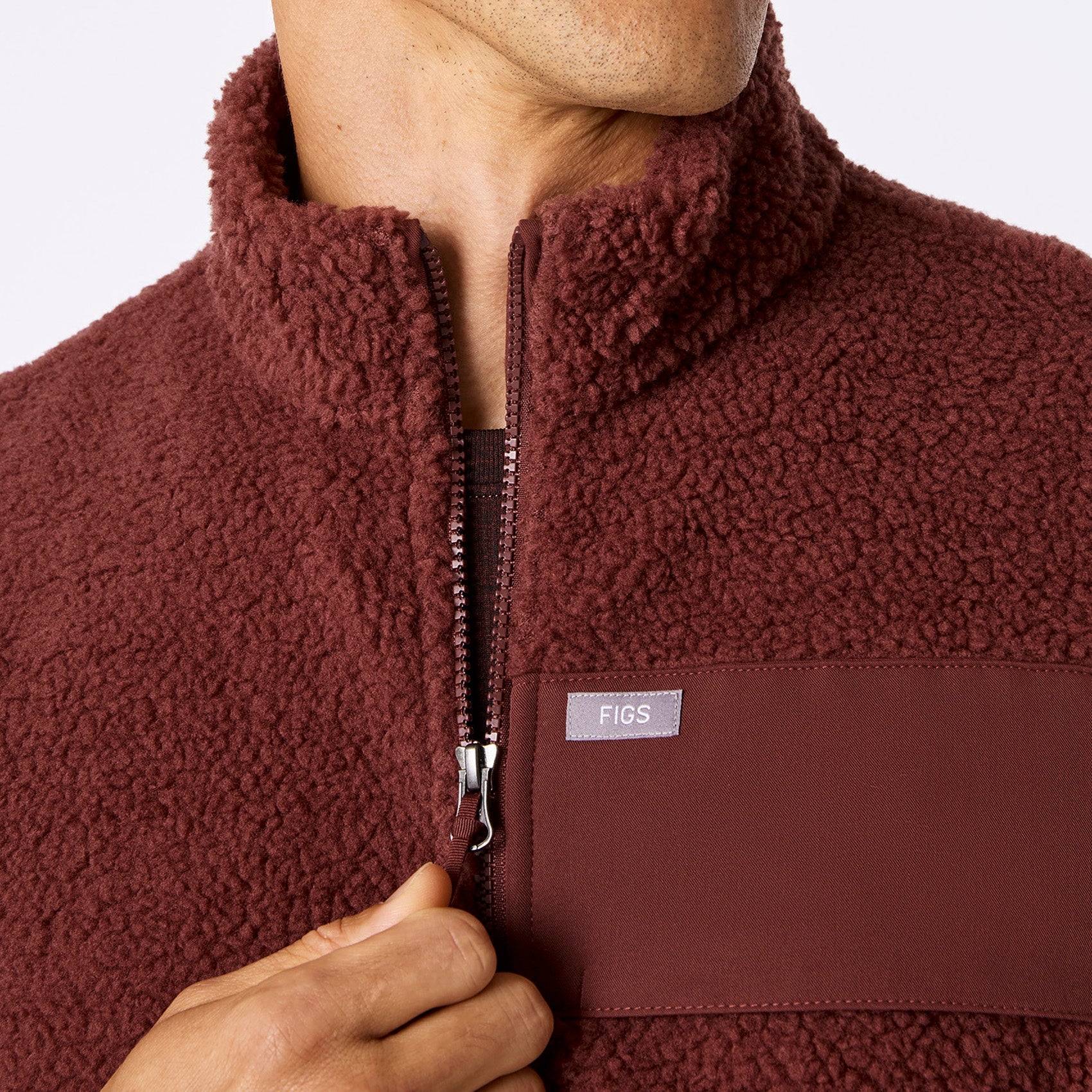 High-Pile Fleece Vest - Walnut
