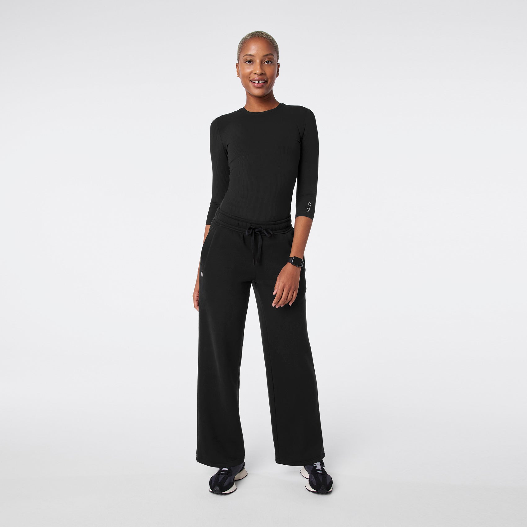  Off-Shift Wide-Leg Sweatpants™ - Black