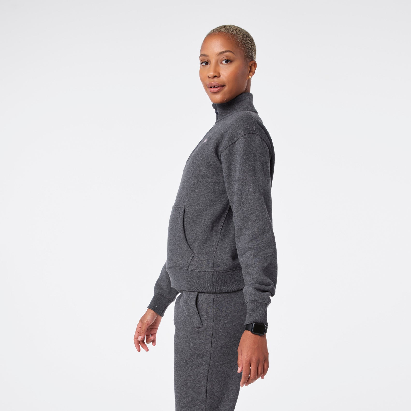 Off-Shift ¼ Zip Sweatshirt™ - Charcoal Heather Grey