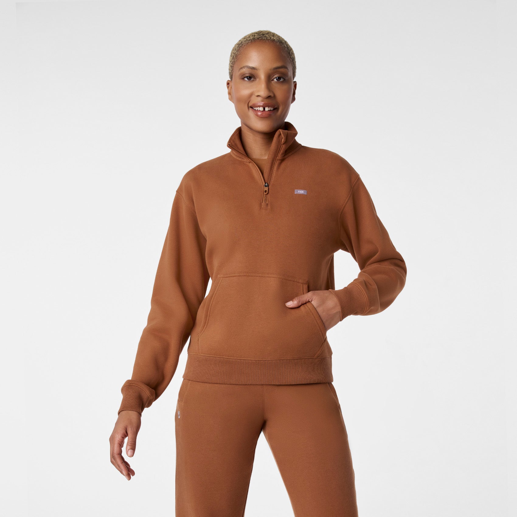 Off-Shift ¼ Zip Sweatshirt™ - Mocha