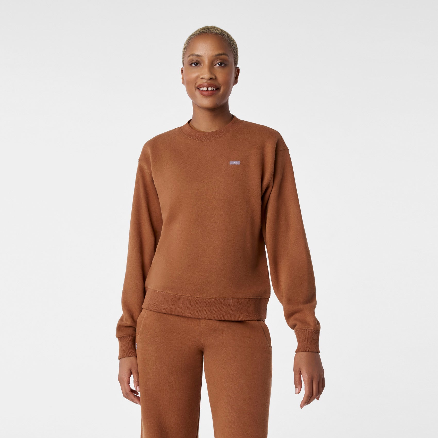 Off-Shift Relaxed Crewneck Sweatshirt™ - Mocha