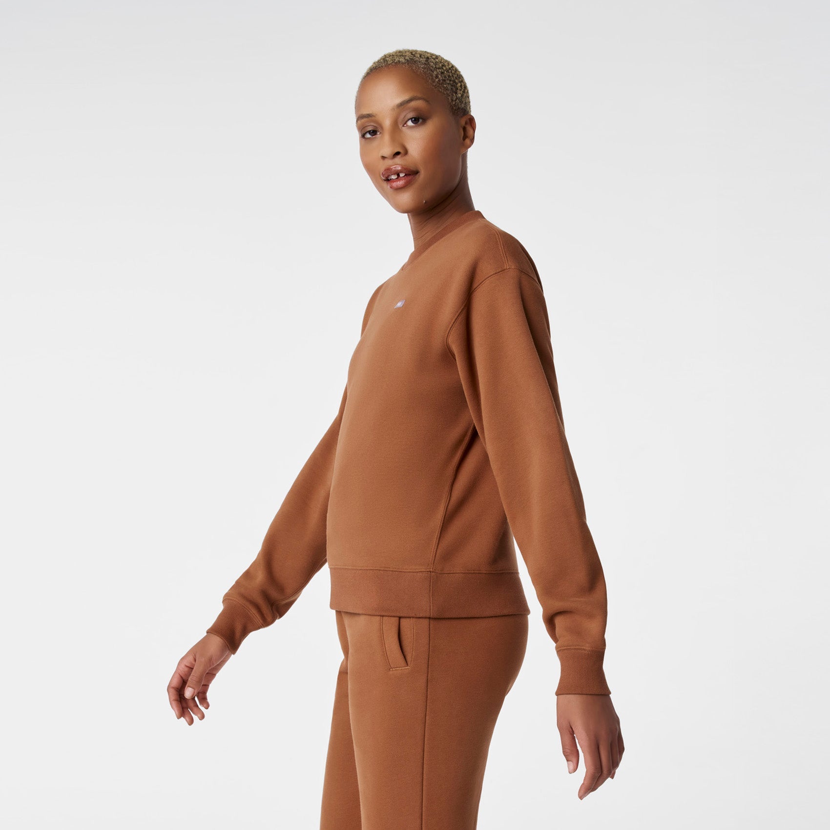 Off-Shift Relaxed Crewneck Sweatshirt™ - Mocha