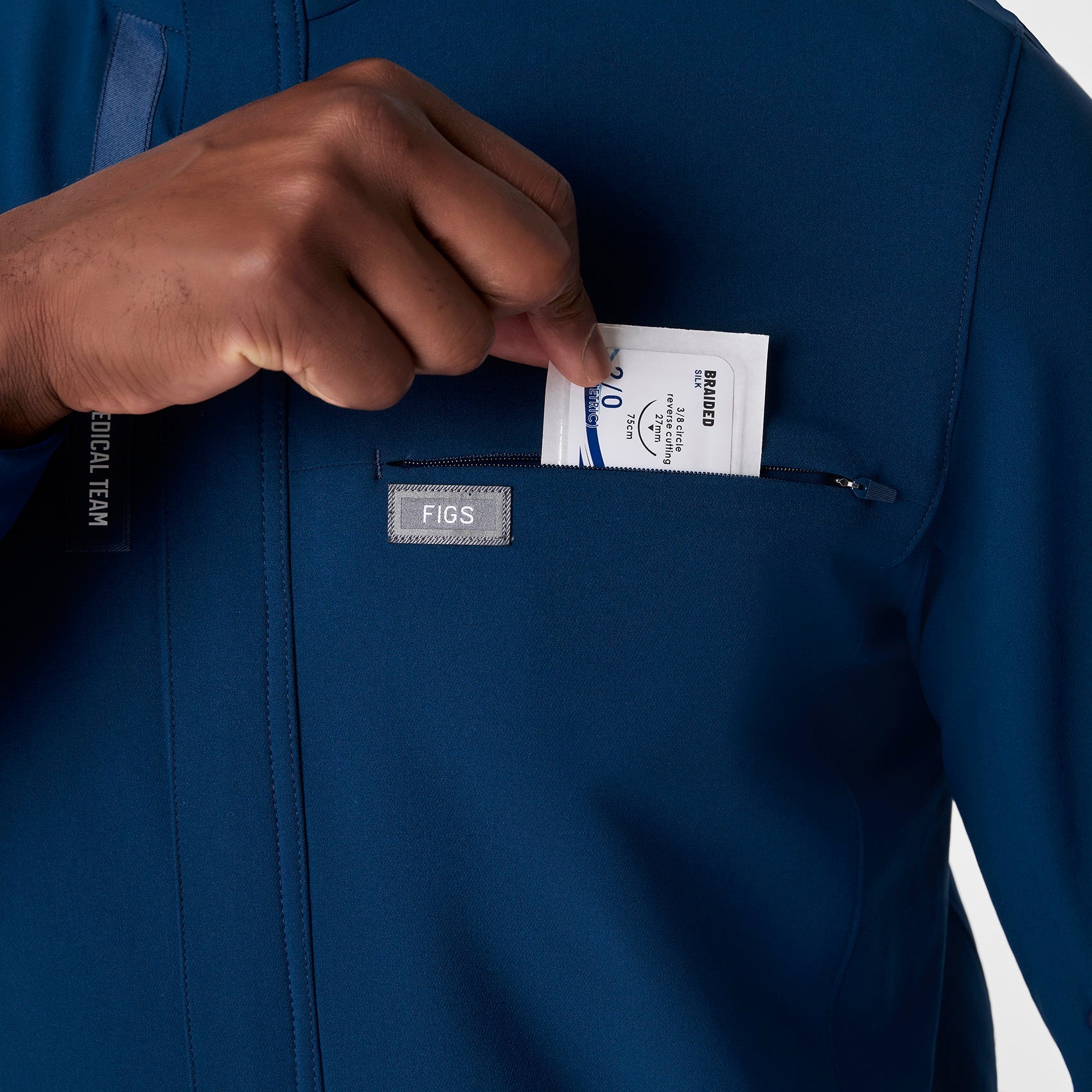 FIGS x Team USA Mock-Neck Scrubjumpsuit™ - Team USA Blue