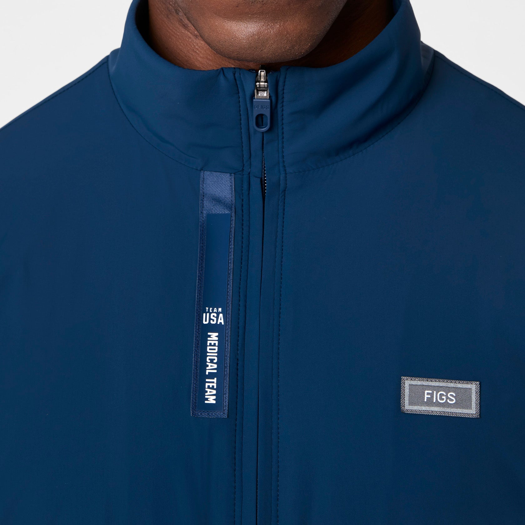 FIGS x Team USA Float Bomber Jacket™ - Team USA Blue