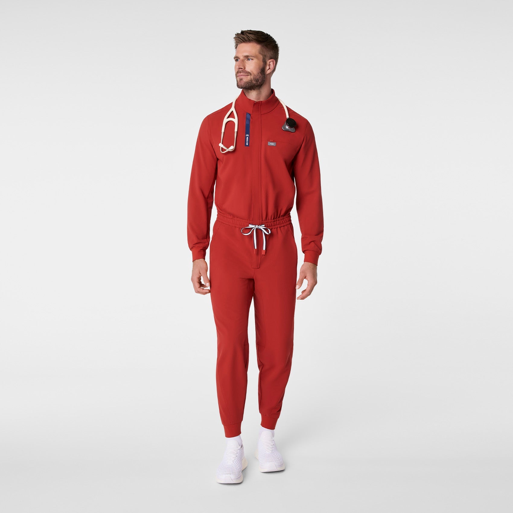 FIGS x Team USA Mock-Neck Scrubjumpsuit™ - Team USA Red