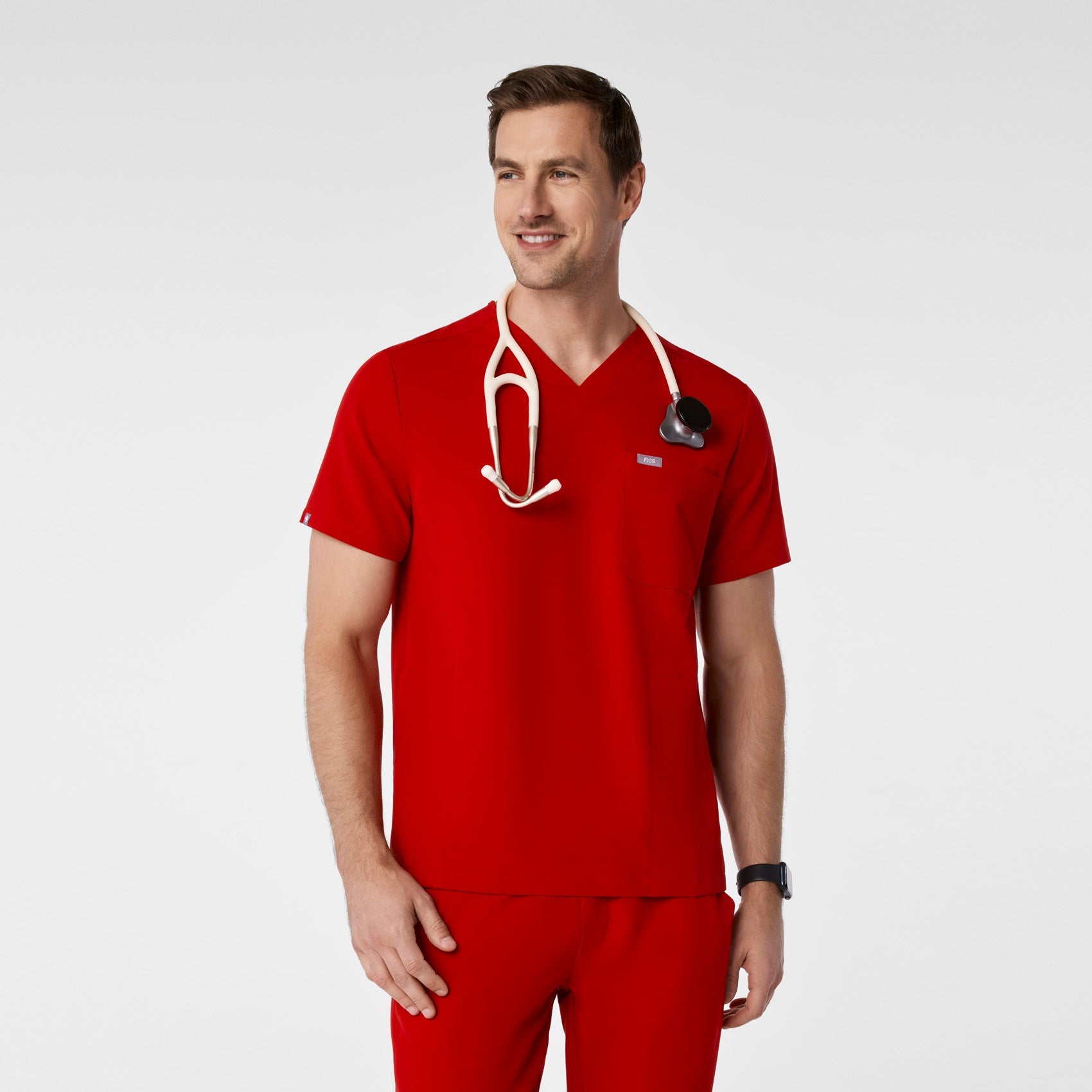 Chisec Scrub Top™ - Winning Red