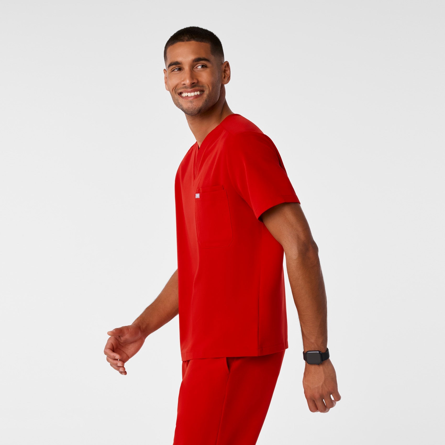 Leon Scrub Top™ - Winning Red