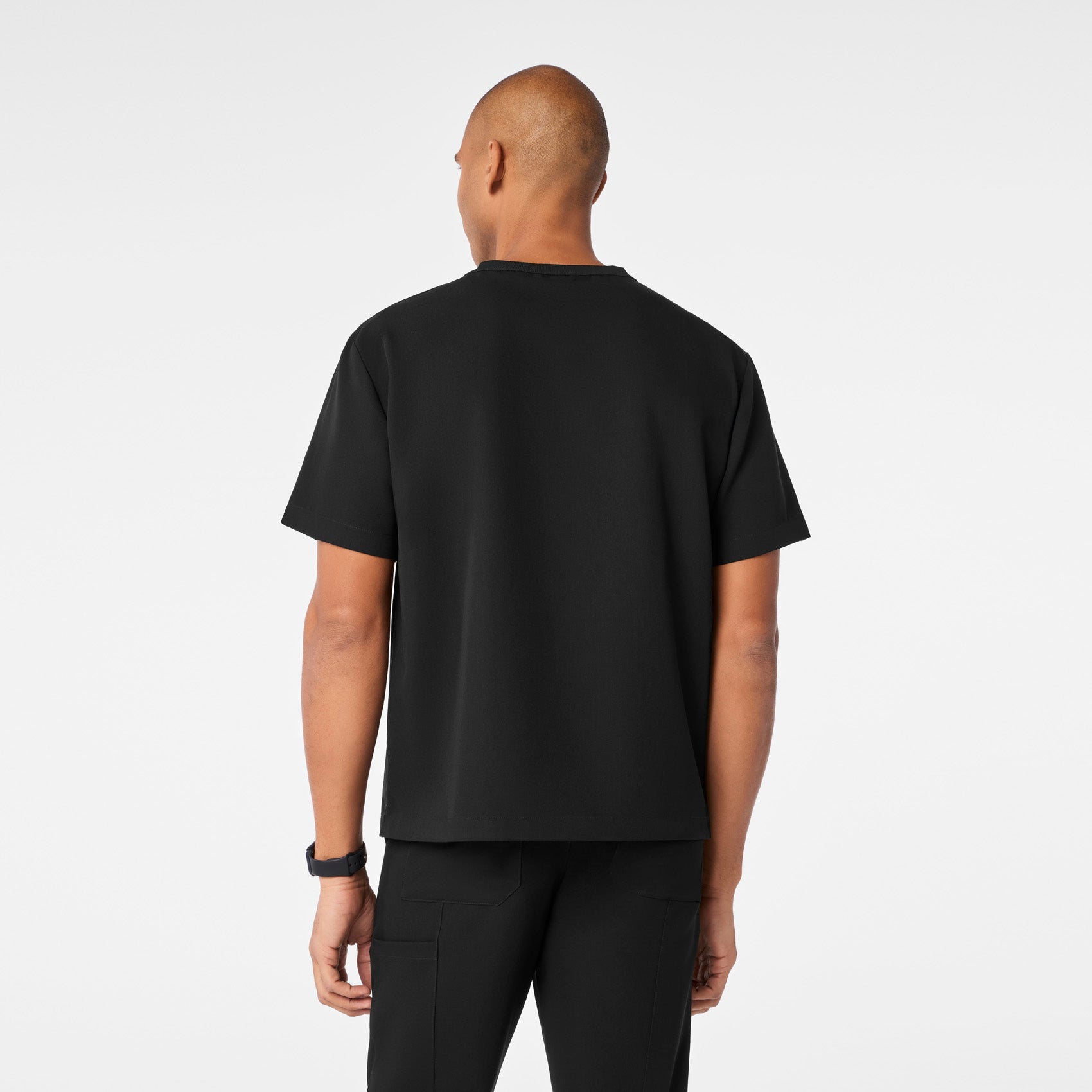  Easton Crewneck Scrub Top - Black