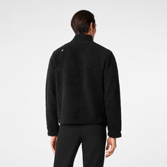High-Pile Fleece Pullover - Black