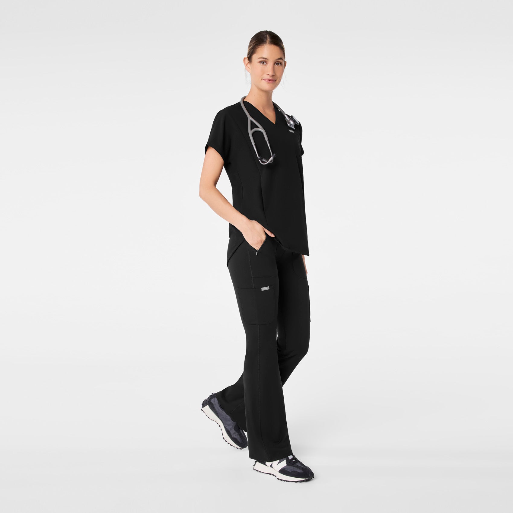 Ashland High-Rise Flare ScrubLegging™ - Black