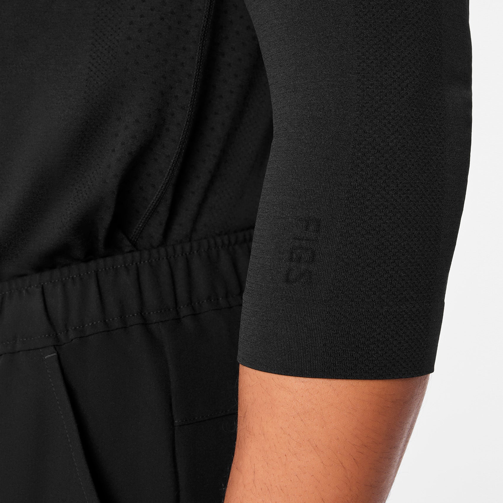 Makato Seamless ¾ Sleeve Underscrub - Black