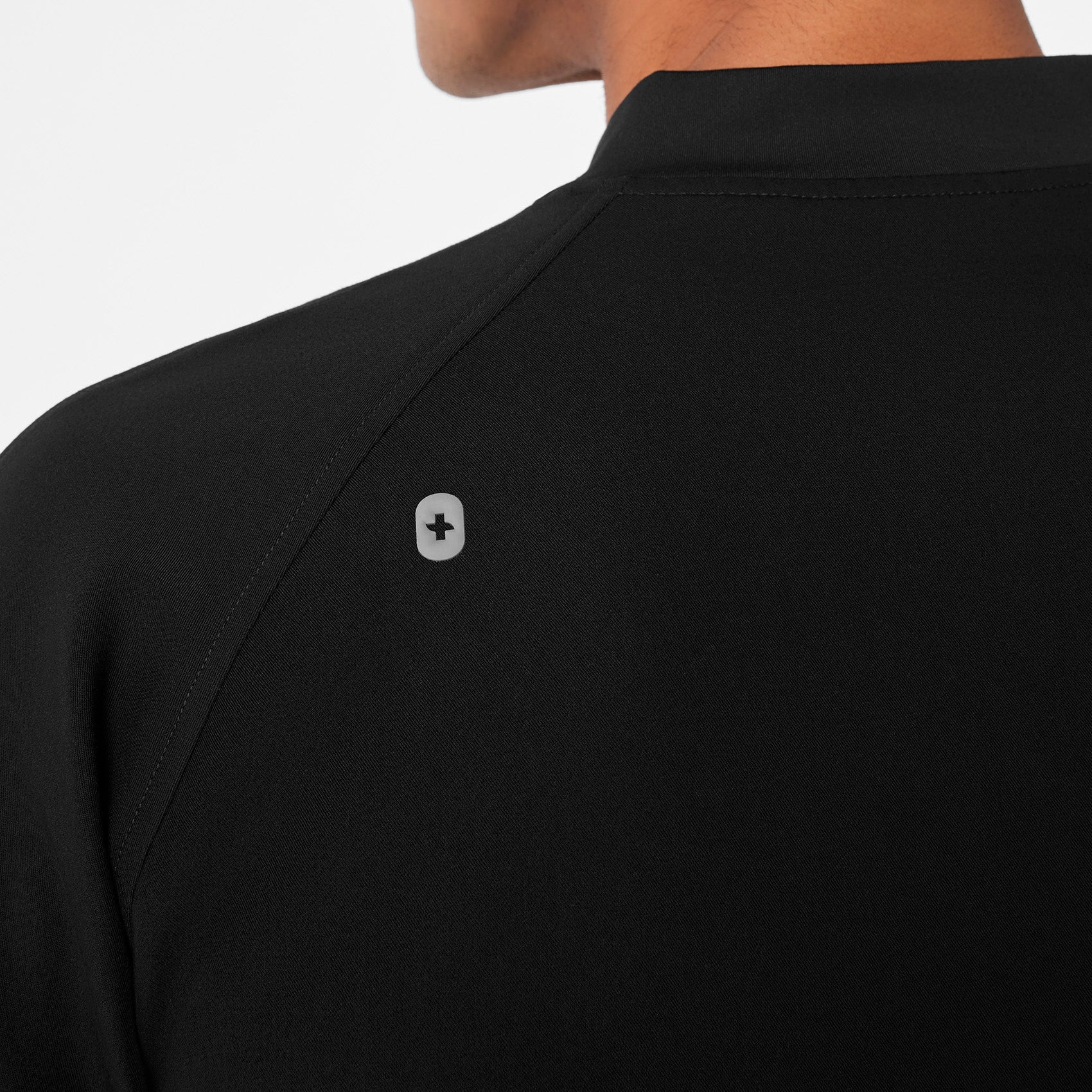 Stratton Henley Scrub Top - Black