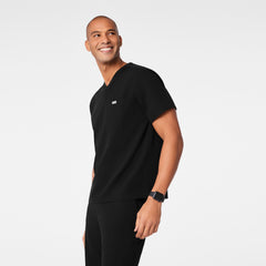Surrey V-Neck Scrub Top - Black