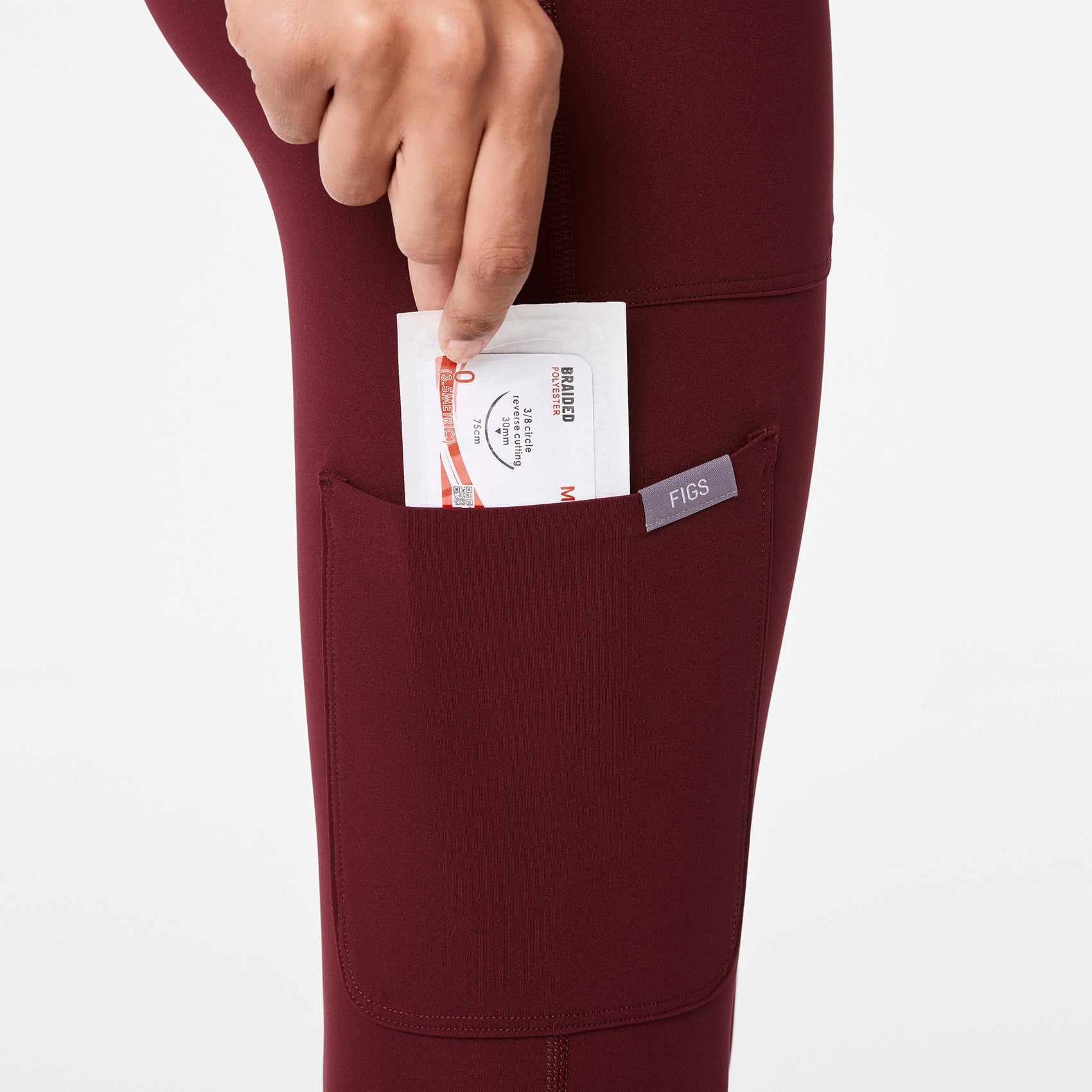Ashland High-Rise ScrubLegging™ - Burgundy