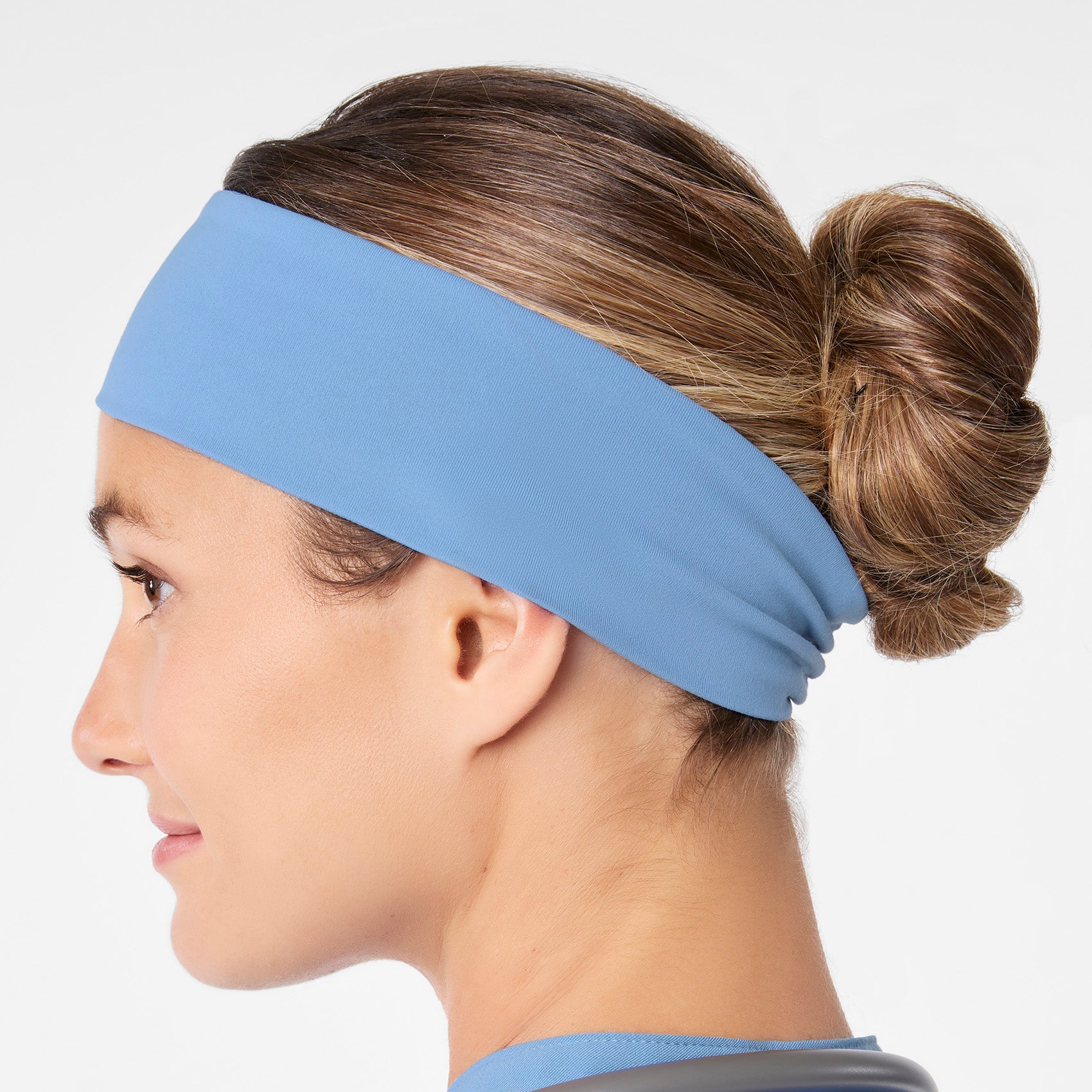 FIGS Cinched Headband - Ceil Blue