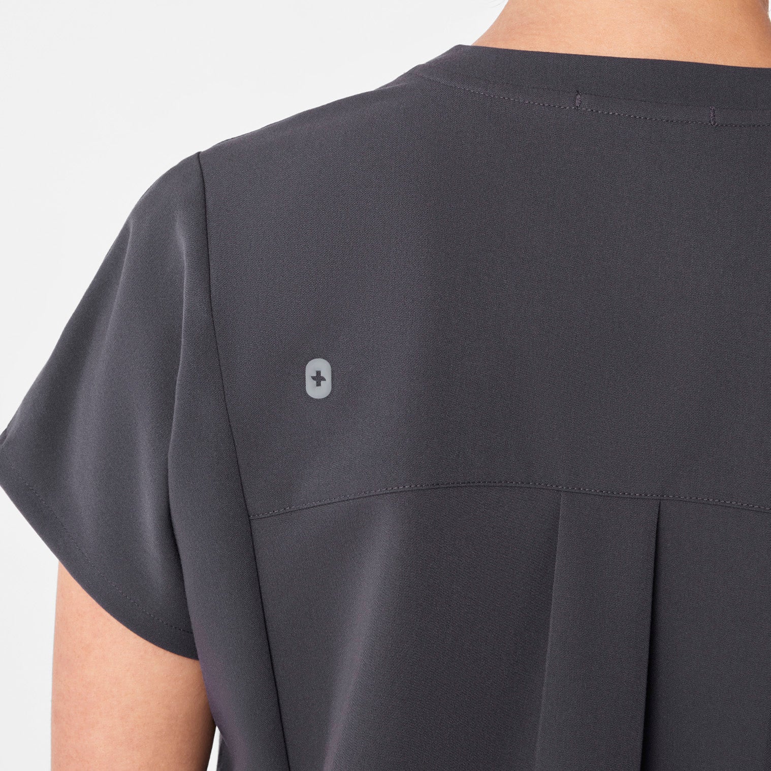  Addison Tunic Scrub Top - Charcoal