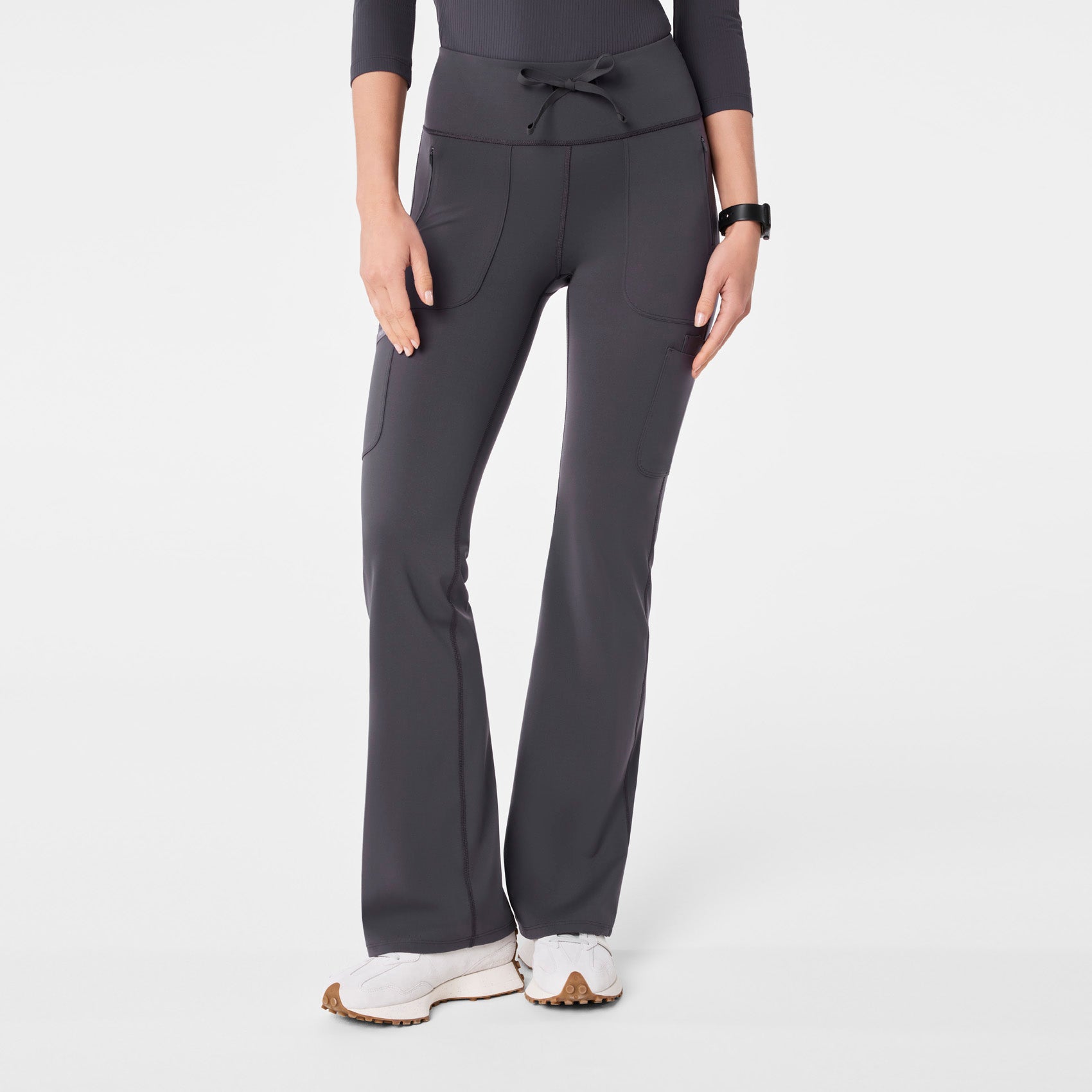 Ashland High-Rise Flare ScrubLegging™ - Charcoal