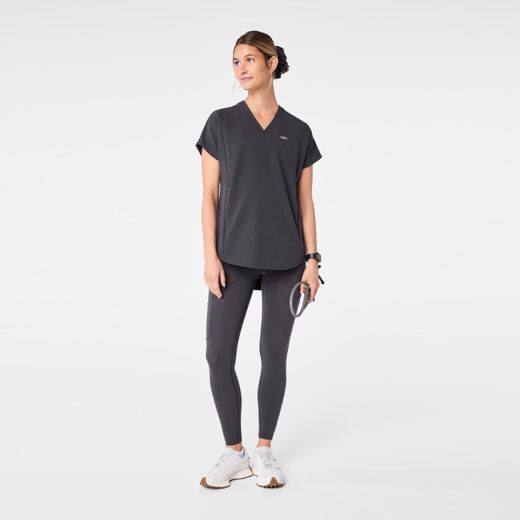 FIGS Scrunchie - Charcoal