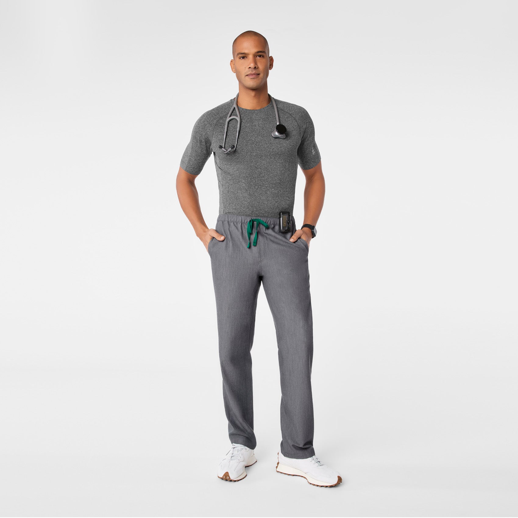 Makato Seamless Short-Sleeve Underscrub - Graphite