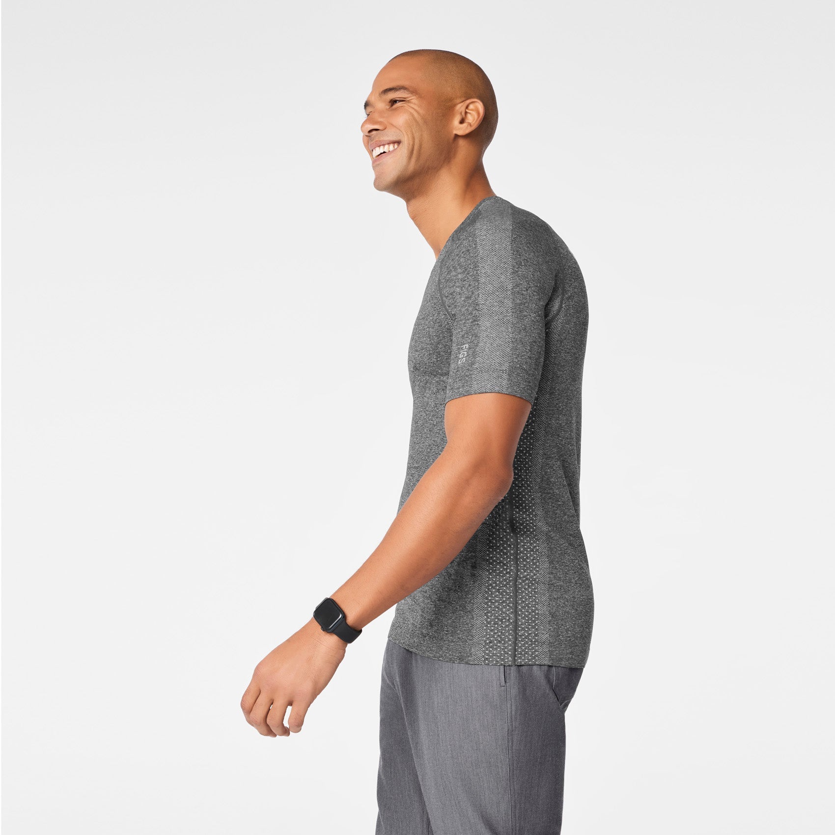 Makato Seamless Short-Sleeve Underscrub - Graphite
