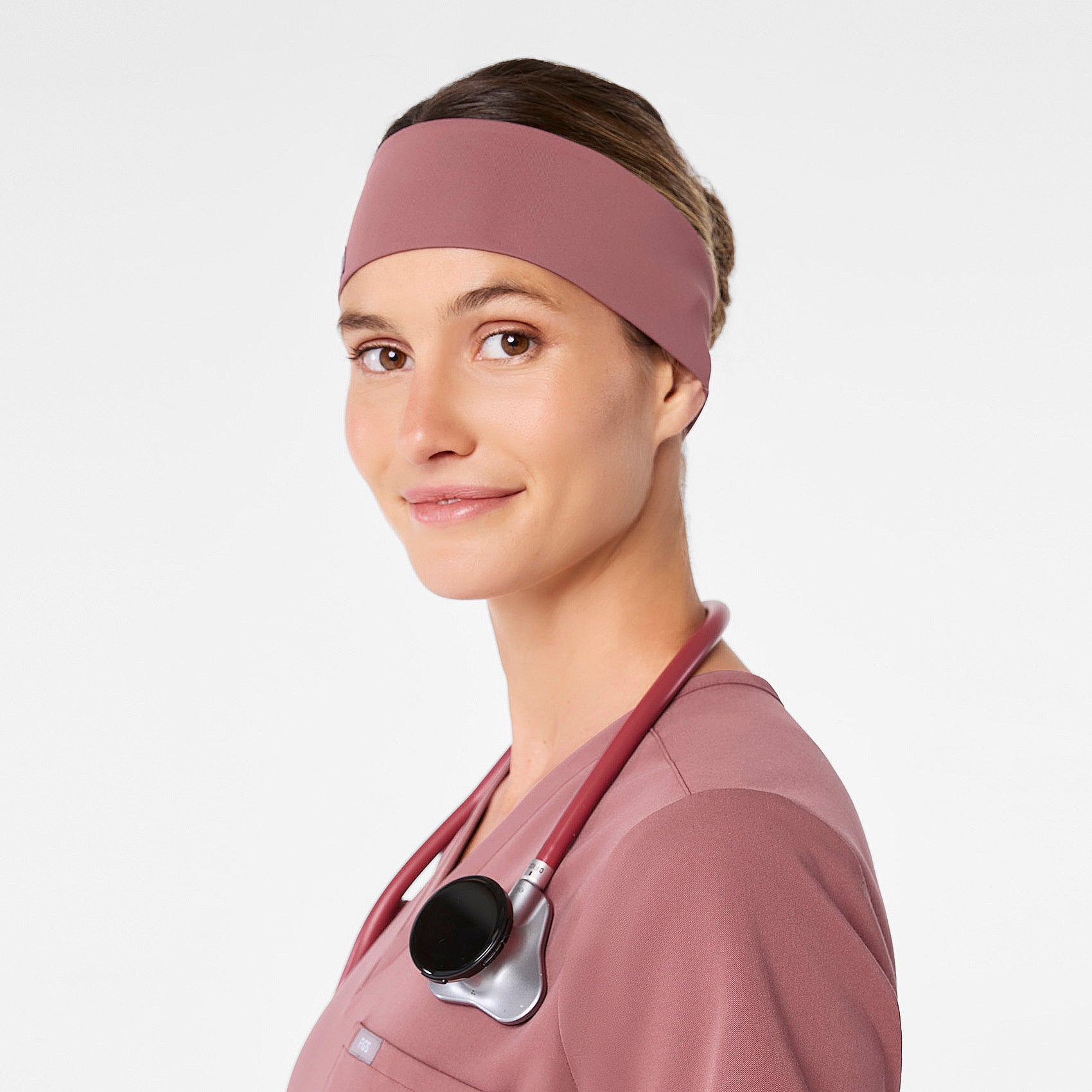 FIGS Cinched Headband - Mauve