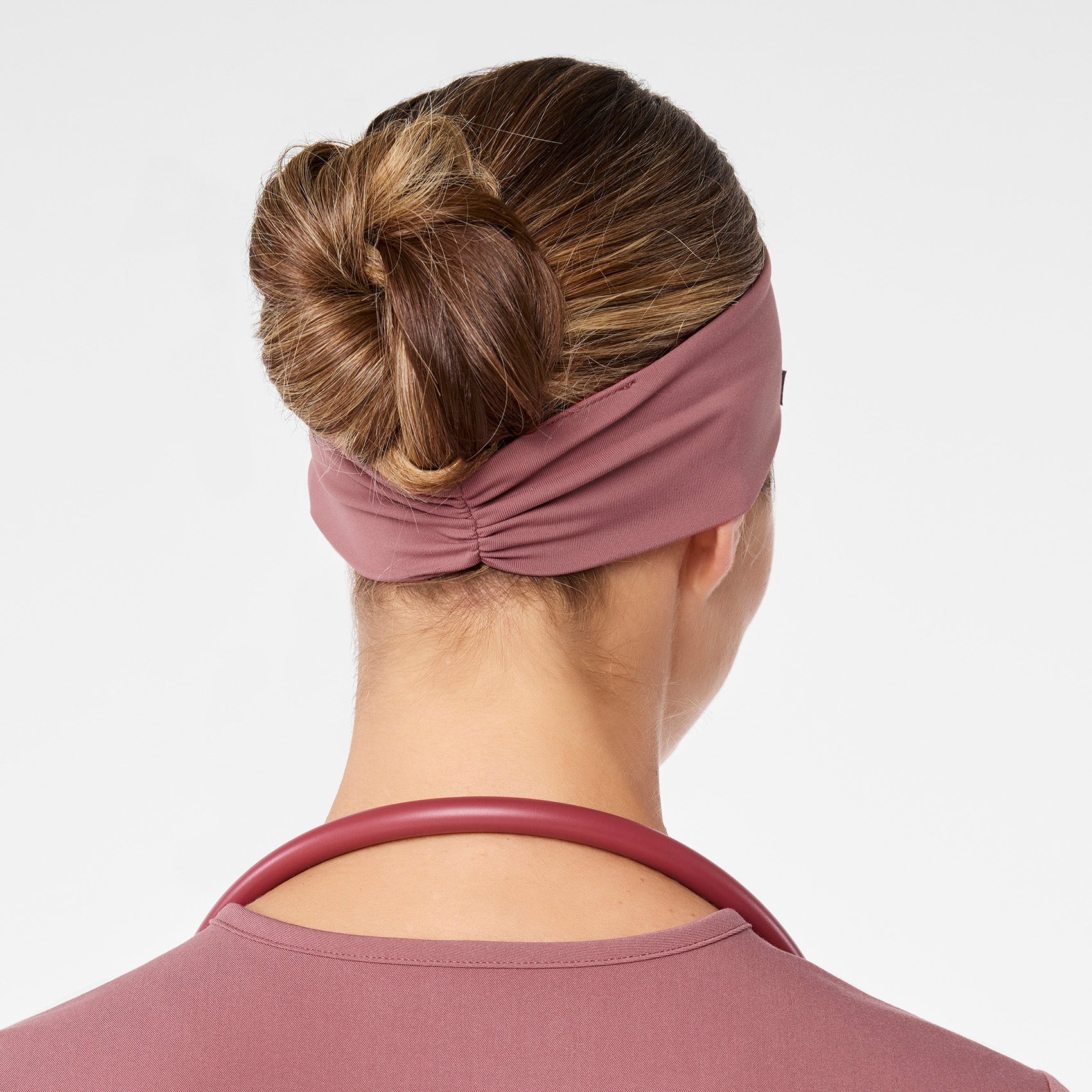 FIGS Cinched Headband - Mauve