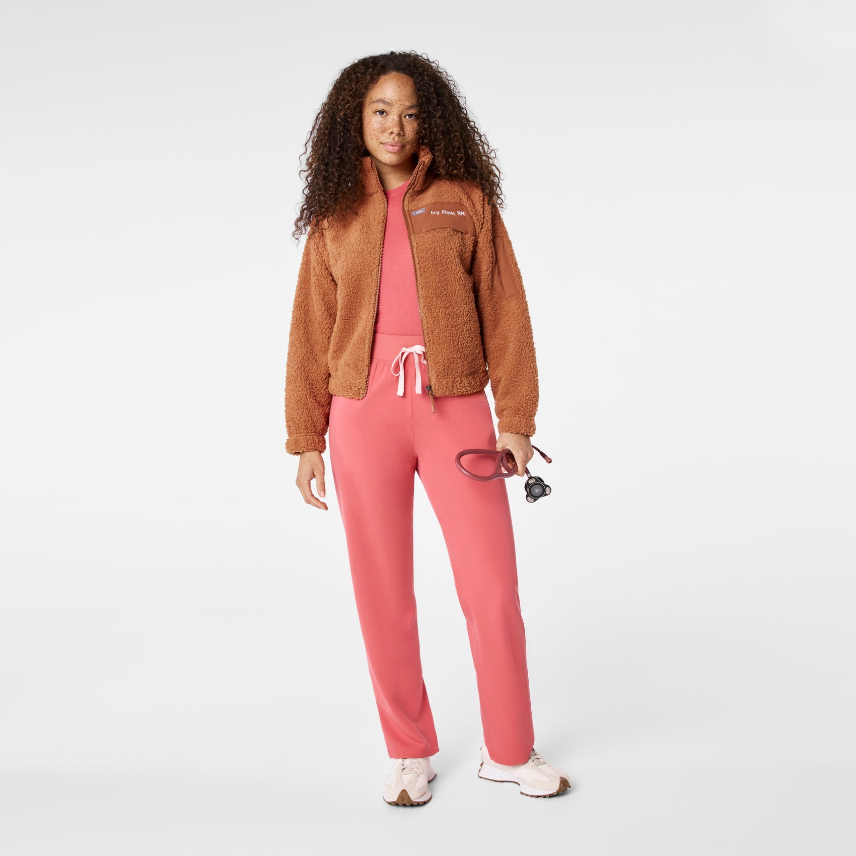 High-Pile Fleece Bomber Jacket - Mocha