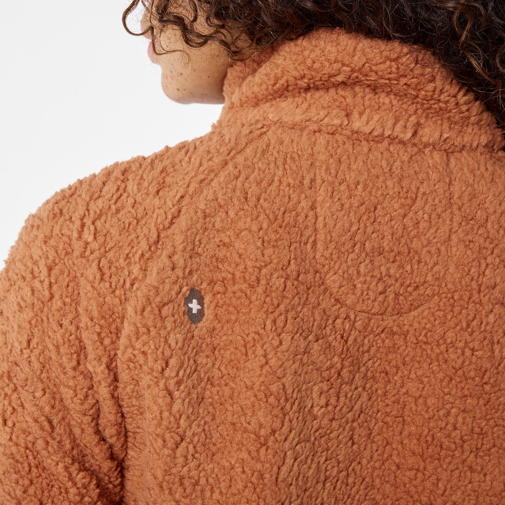 High-Pile Fleece Bomber Jacket - Mocha