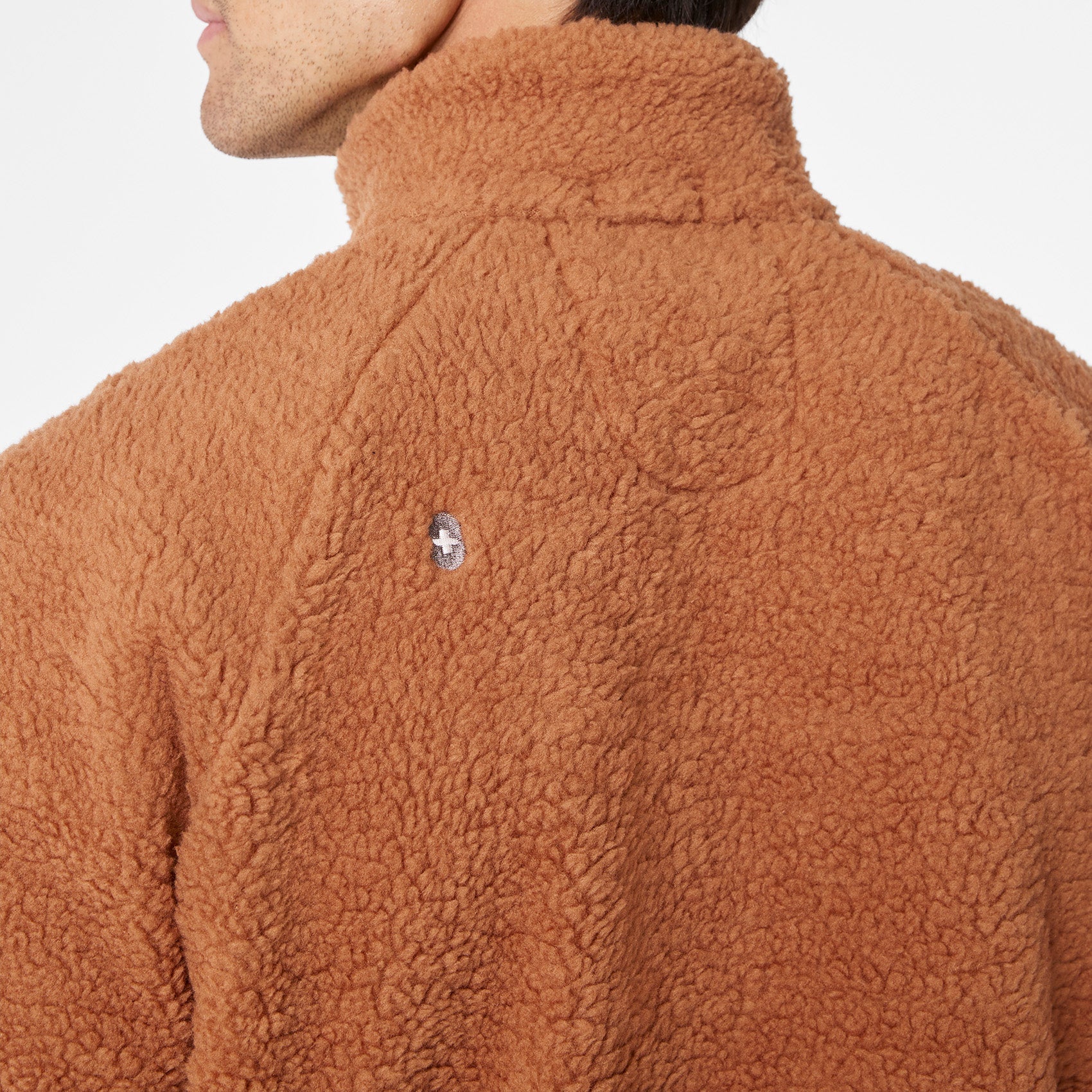 High-Pile Fleece Bomber Jacket - Mocha