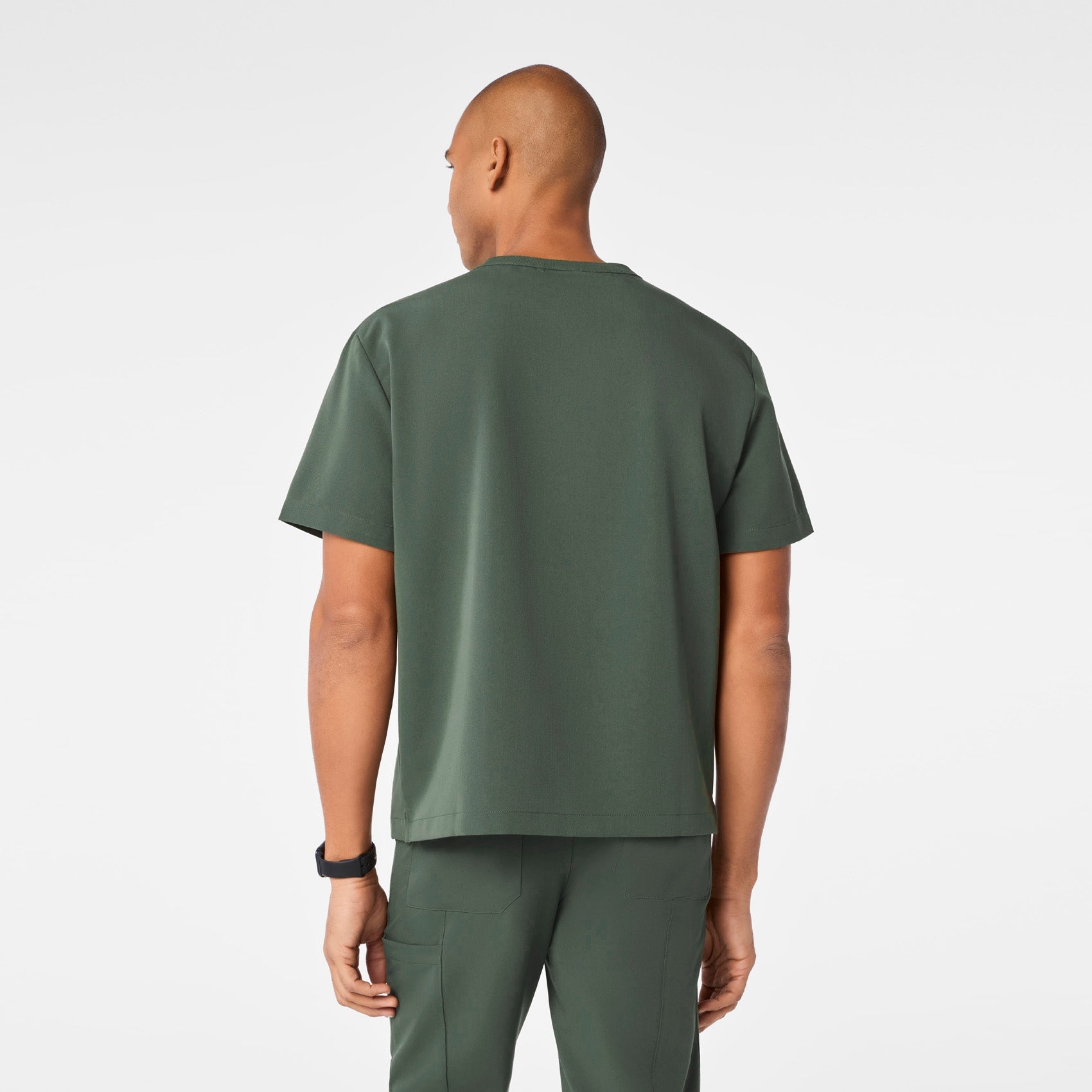  Easton Crewneck Scrub Top - Moss