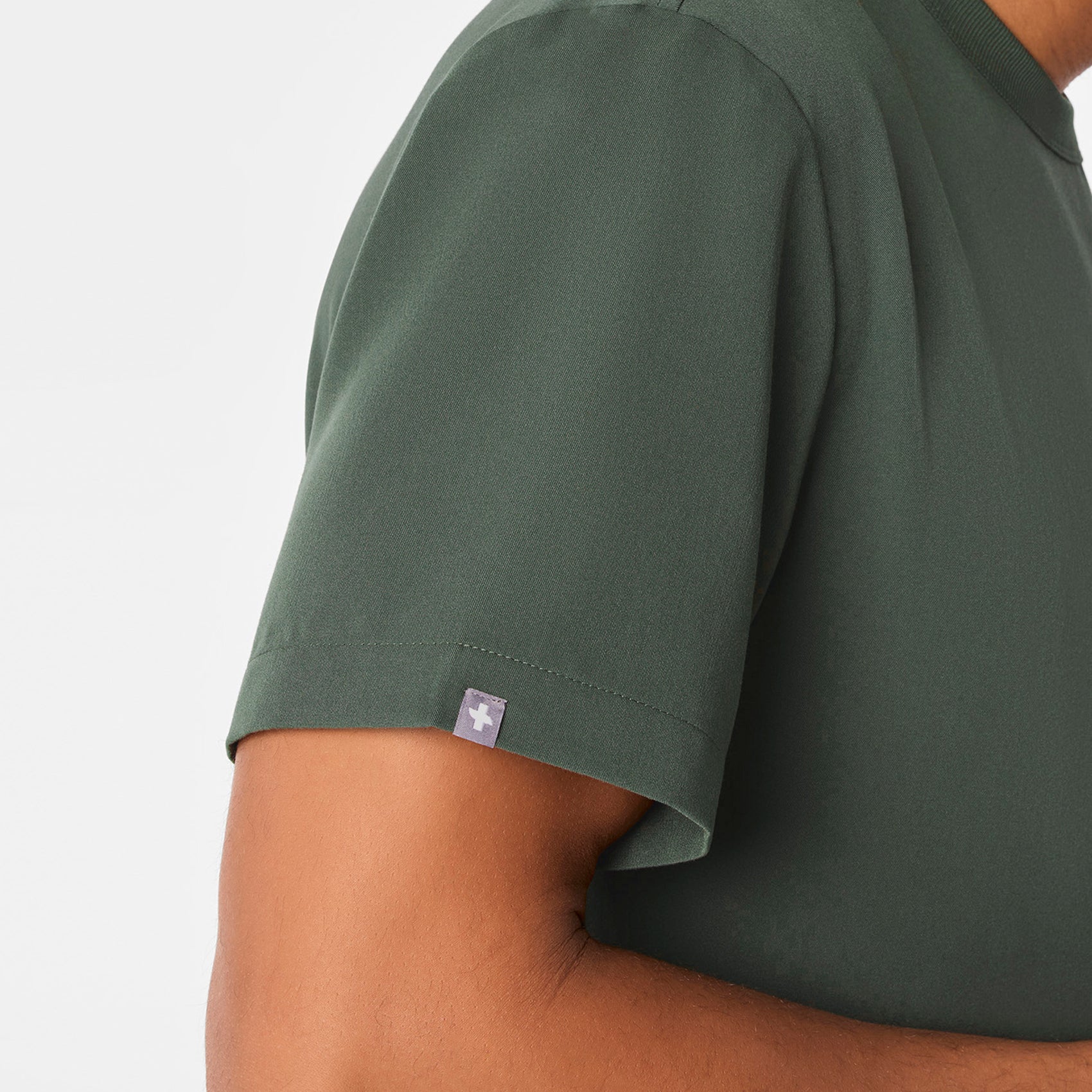 Easton Crewneck Scrub Top - Moss