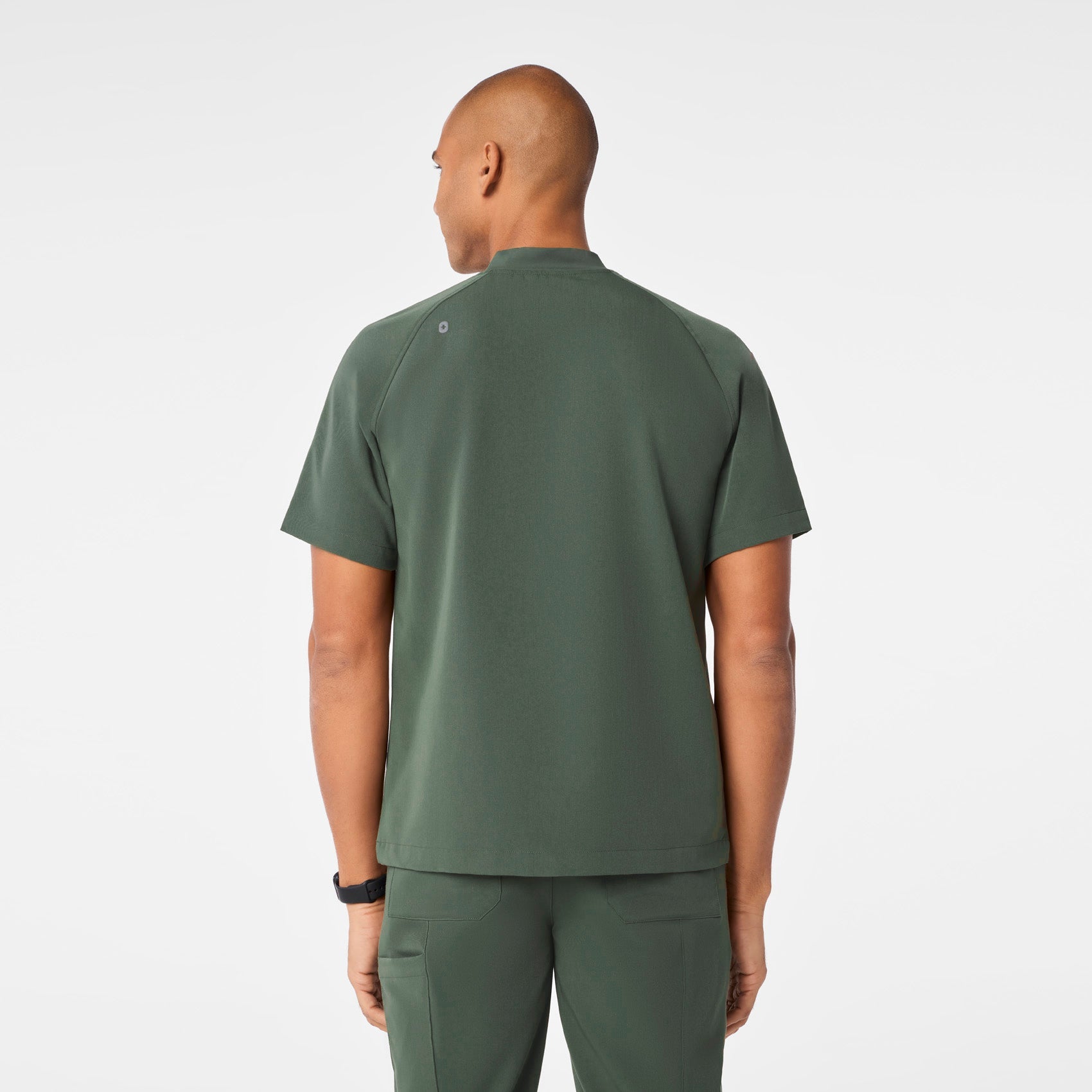 Stratton Henley Scrub Top - Moss