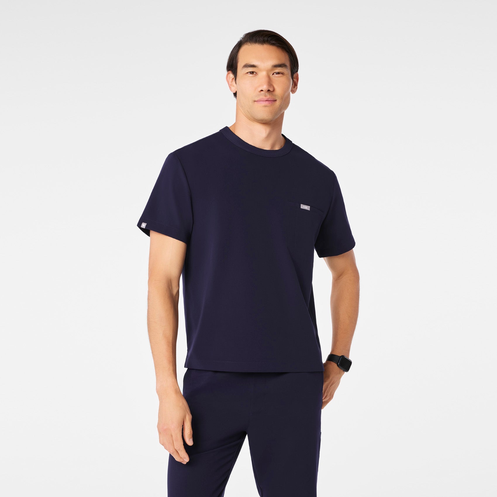  Easton Crewneck Scrub Top - Navy