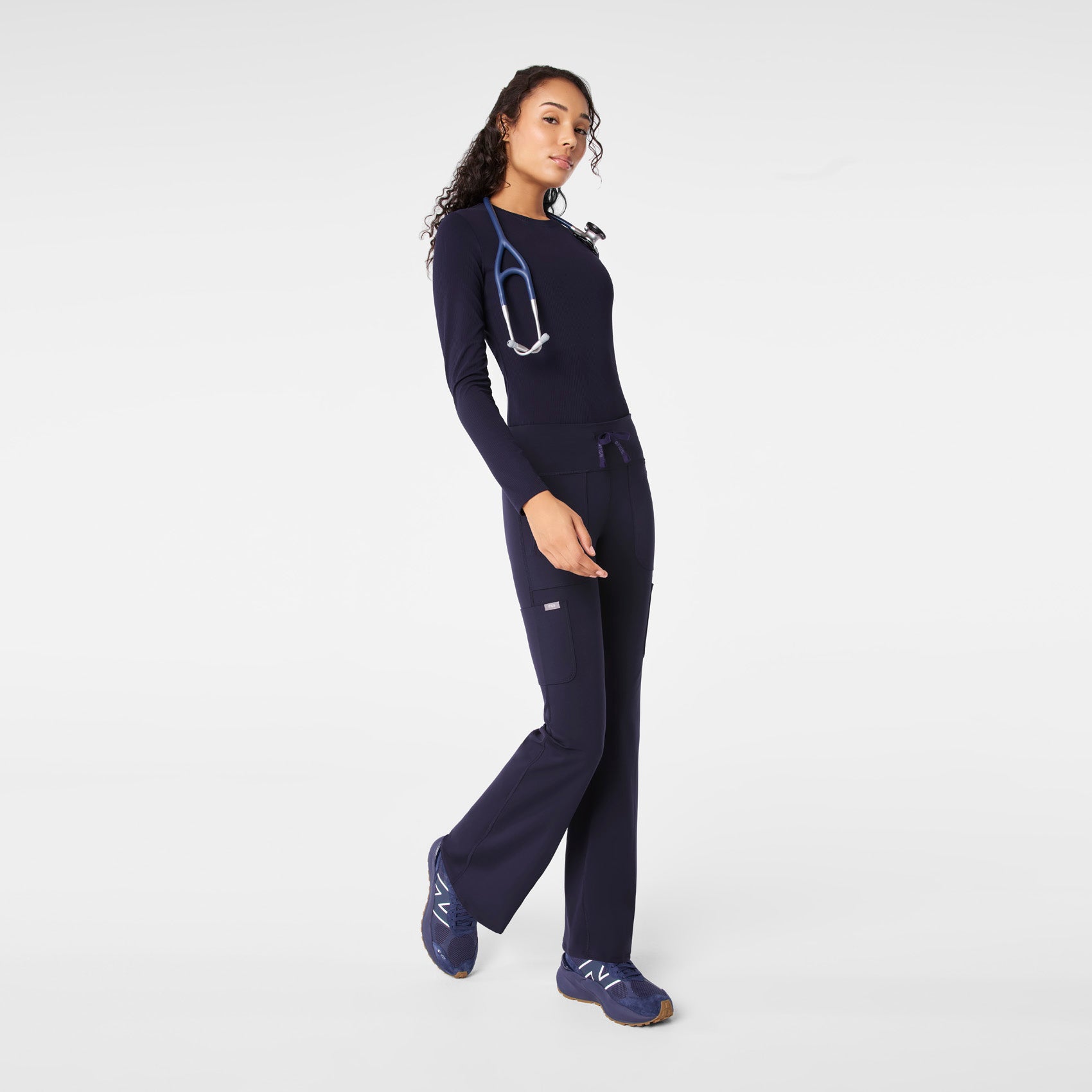 Ashland High-Rise Flare ScrubLegging™ - Navy