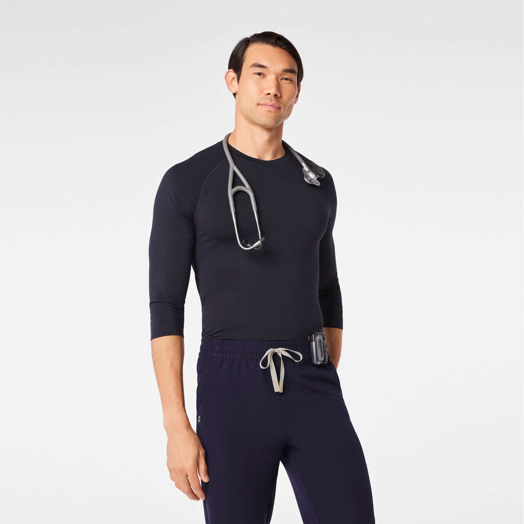 Makato Seamless ¾ Sleeve Underscrub - Navy