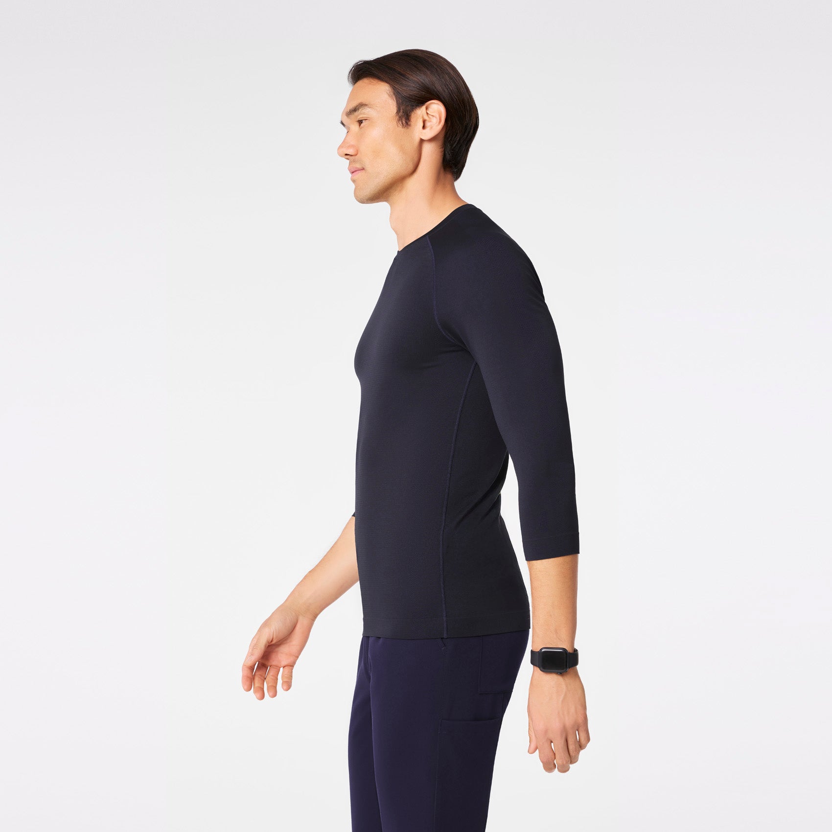 Makato Seamless ¾ Sleeve Underscrub - Navy