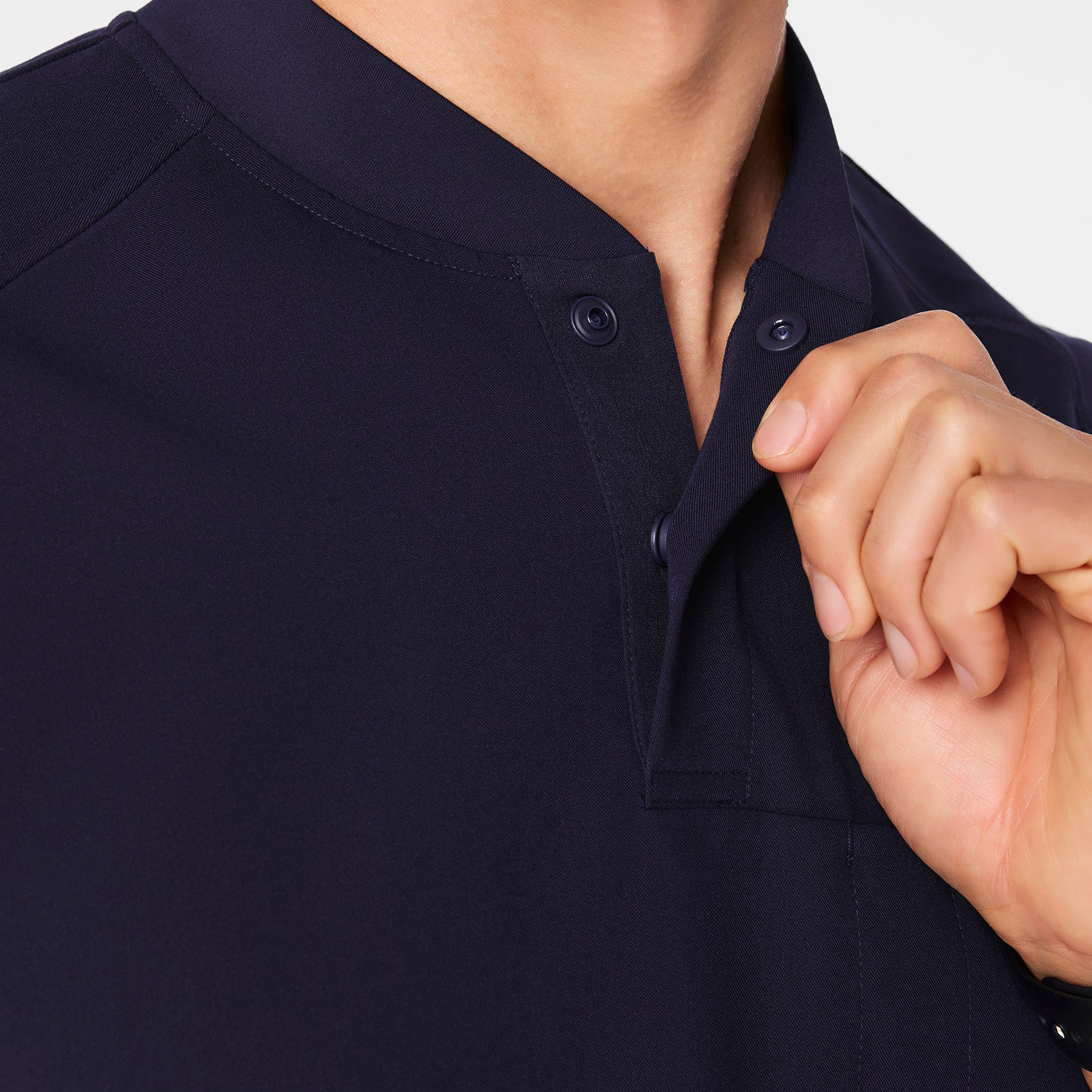 Stratton Henley Scrub Top - Navy