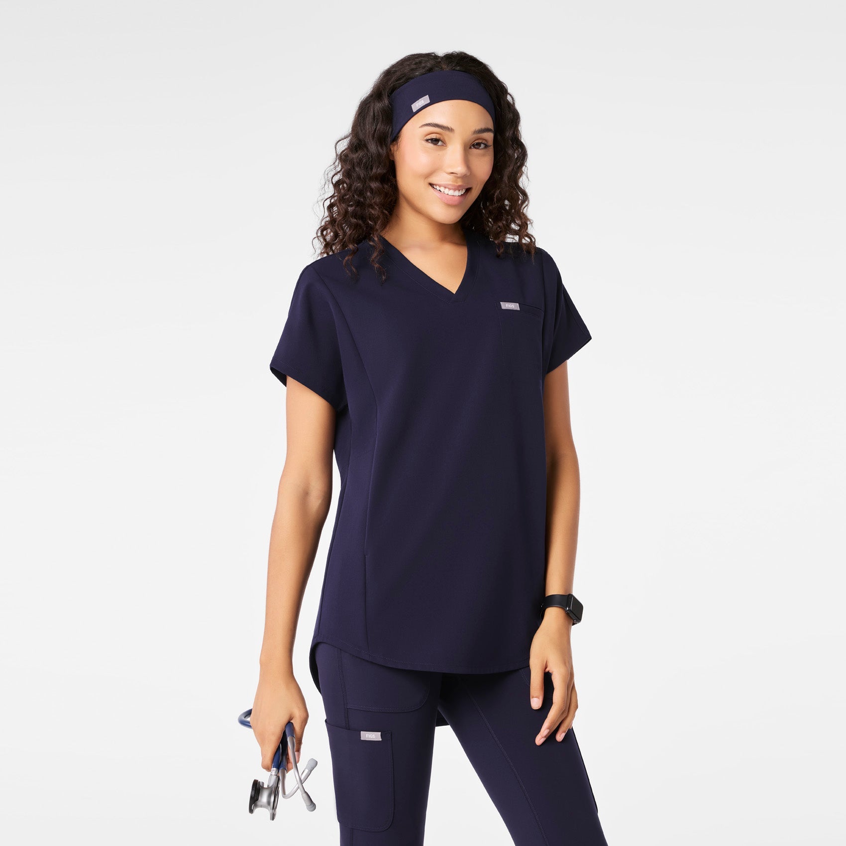 FIGS Cinched Headband - Navy