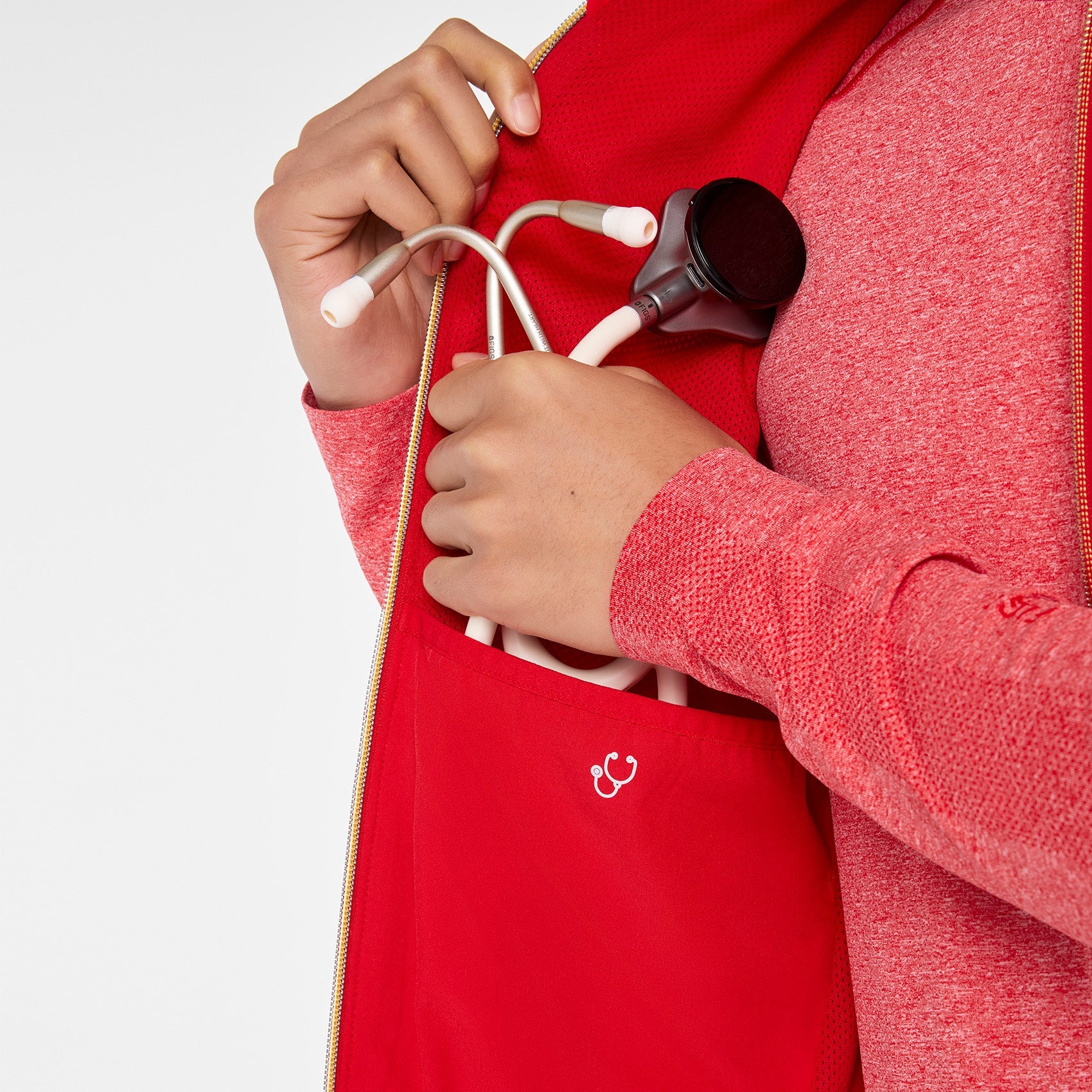 Cobaki Scrub Vest - Pop Red