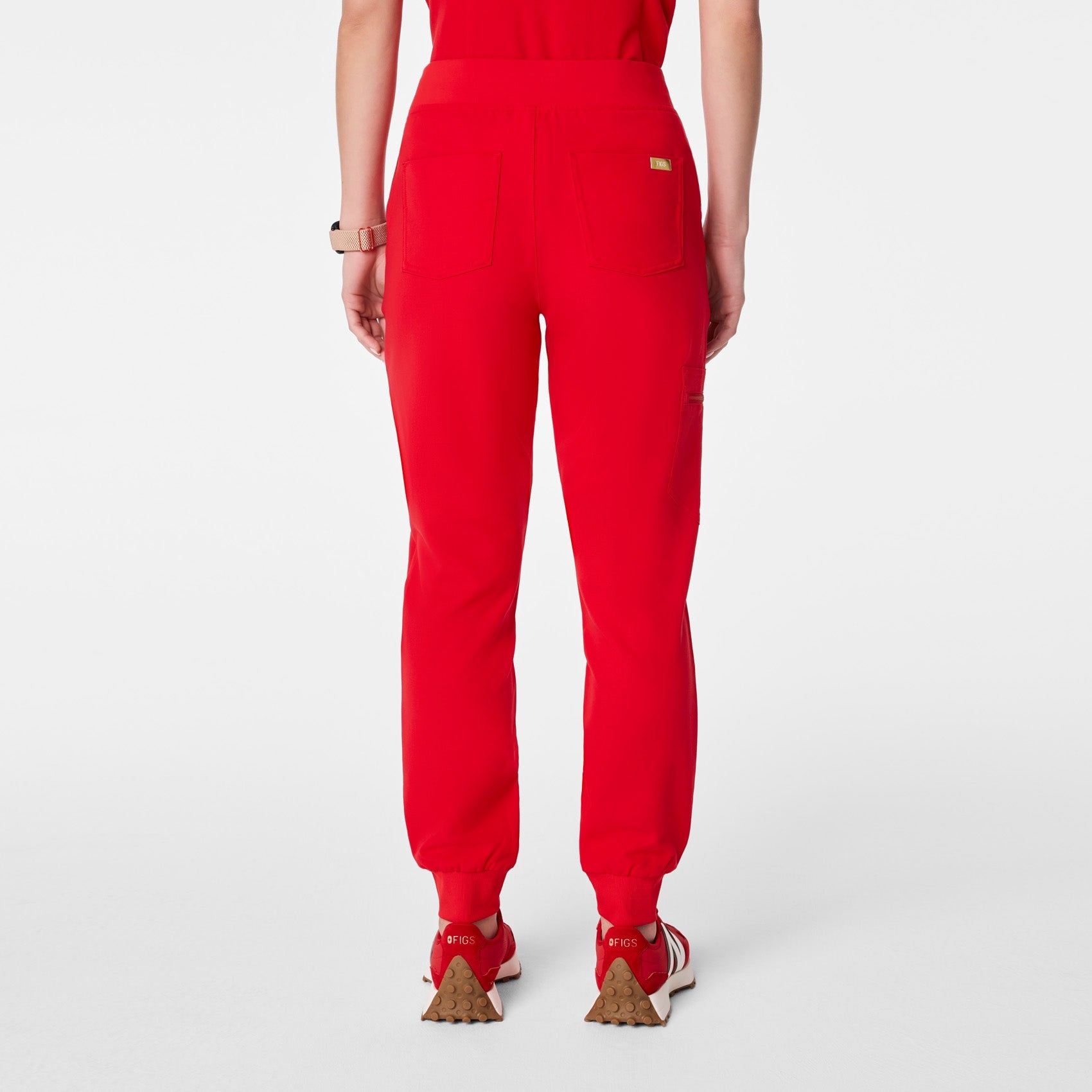 Zamora High-Rise Jogger Scrub Pant™ - Pop Red