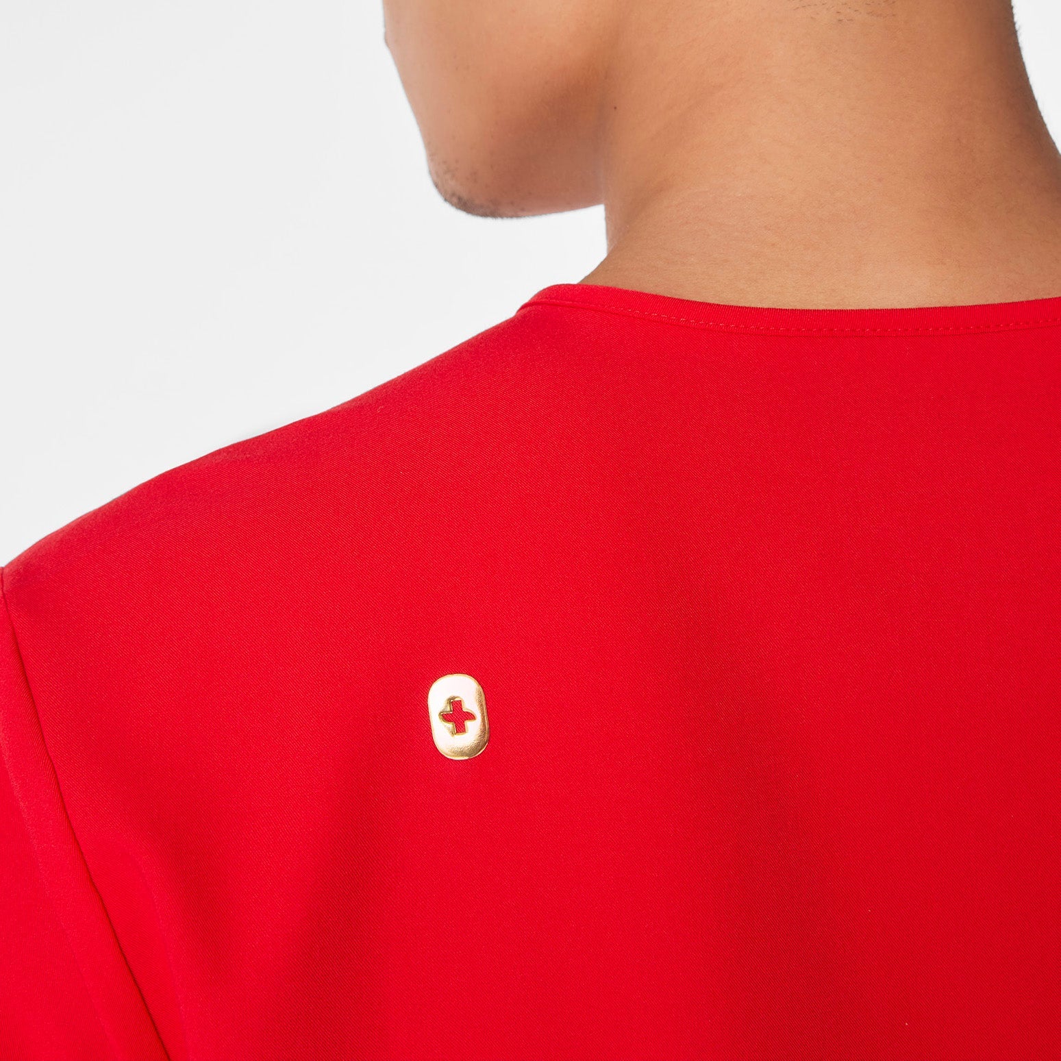 Leon Scrub Top™ - Pop Red