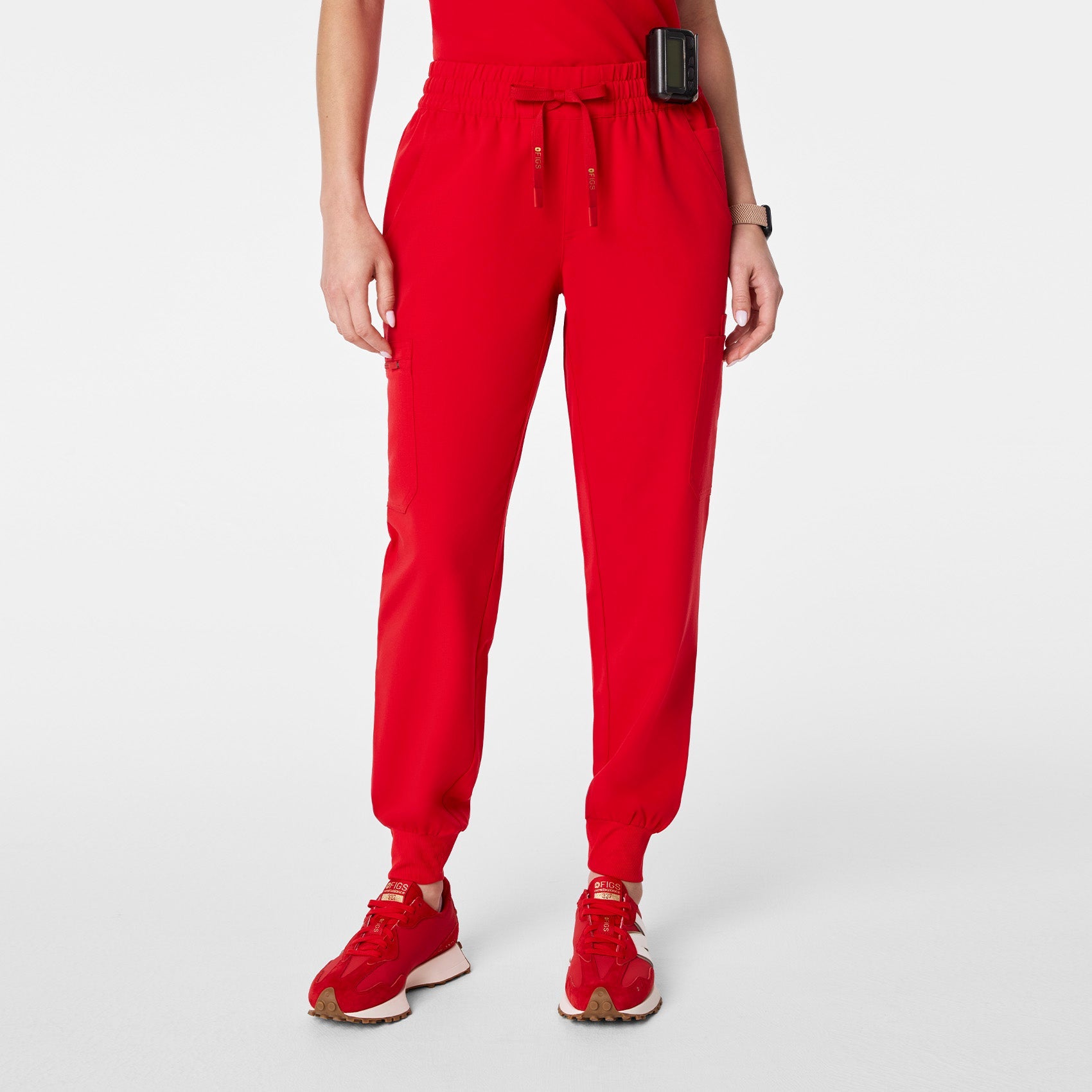 Uman Jogger Scrub Pant - Pop Red