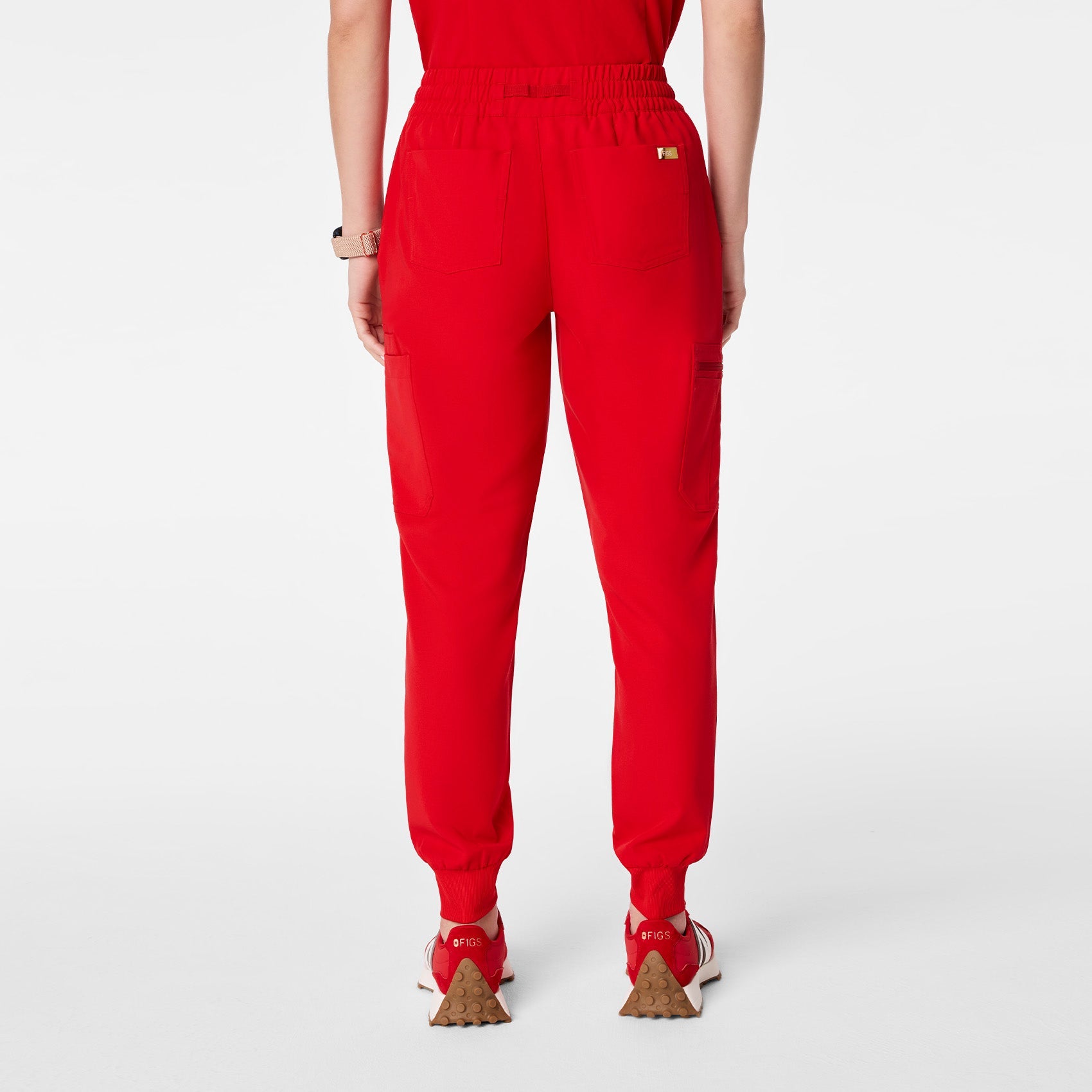 Uman Jogger Scrub Pant - Pop Red