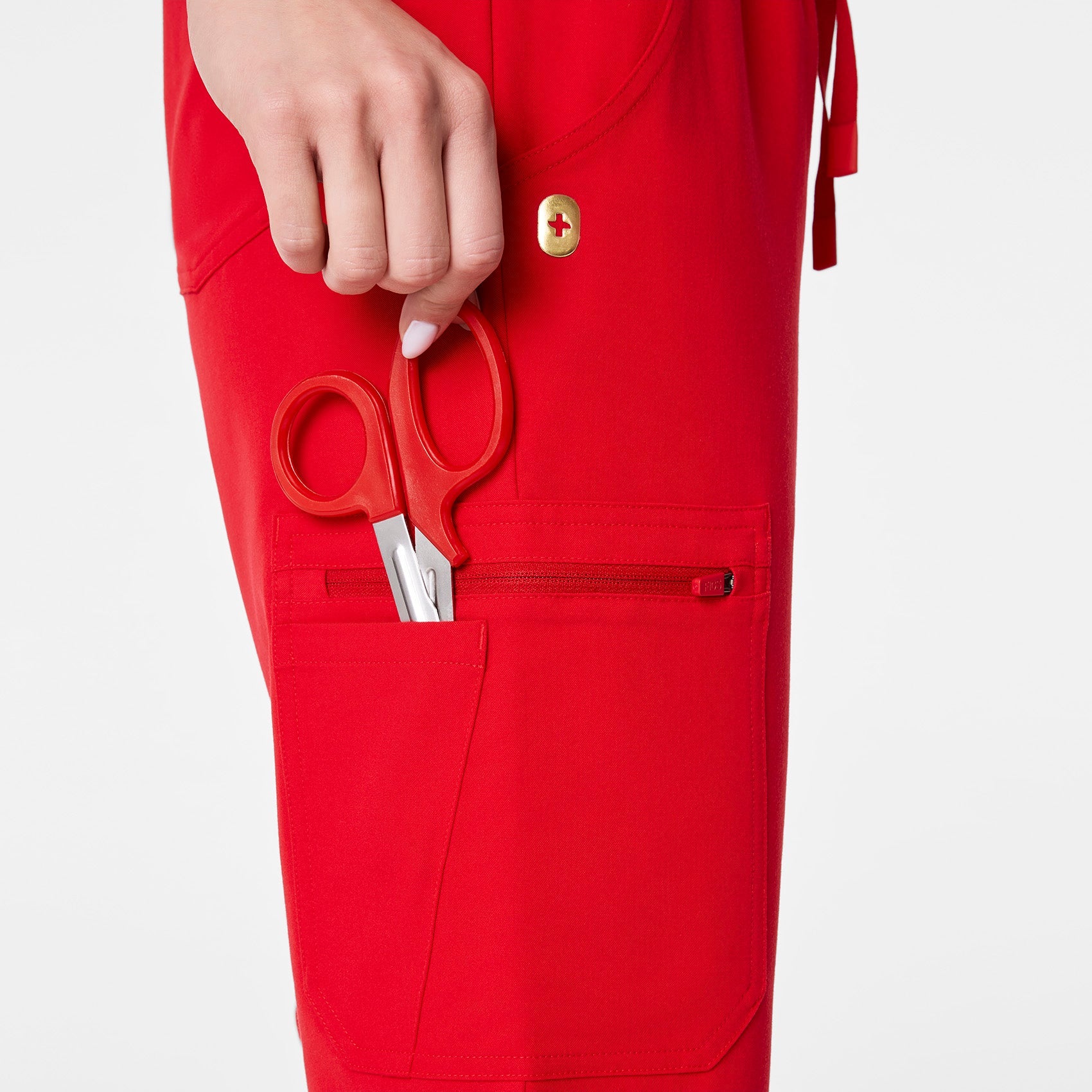 Uman Jogger Scrub Pant - Pop Red