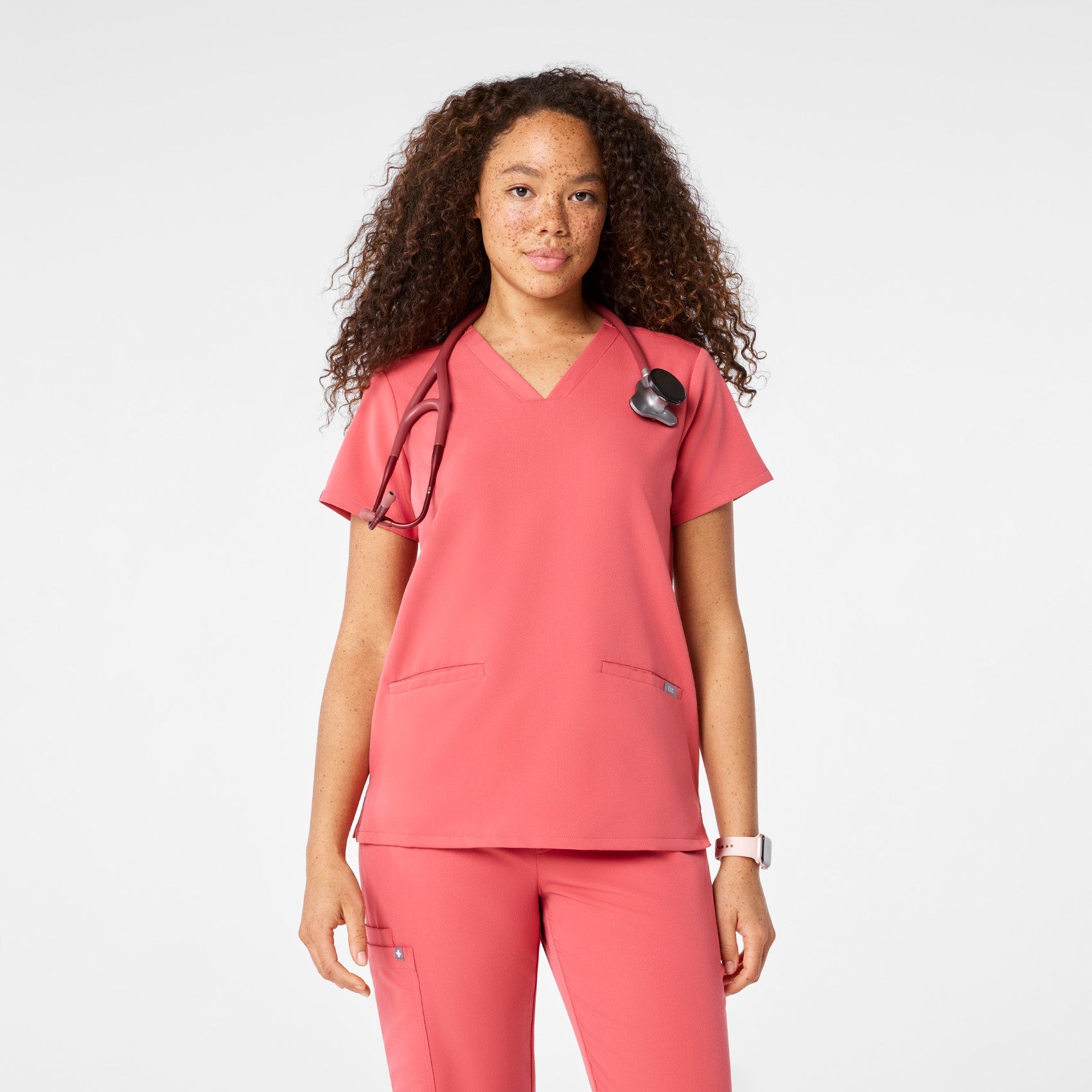 Casma Scrub Top™ - Pulmonary Pink
