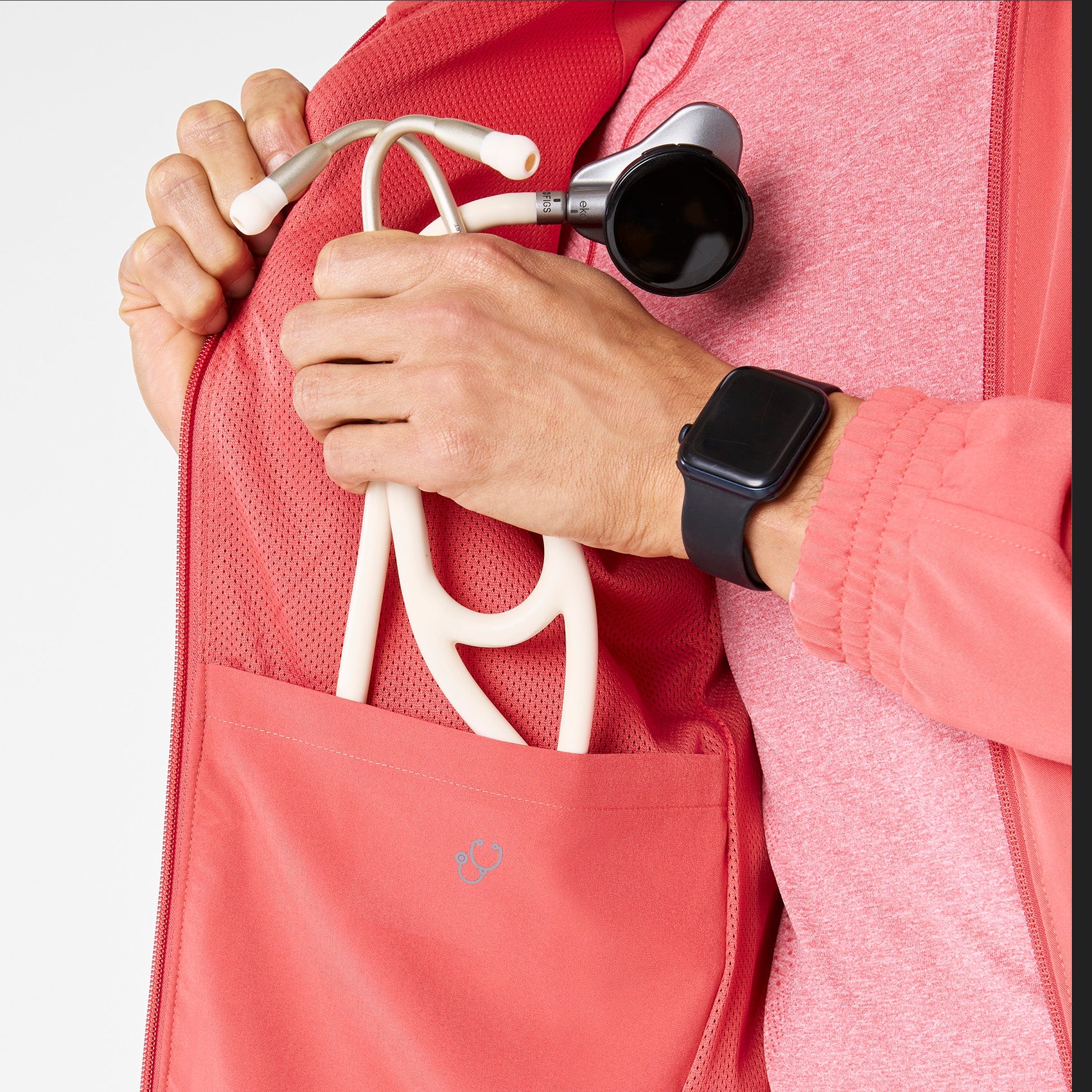 Cobaki Scrub Jacket - Pulmonary Pink