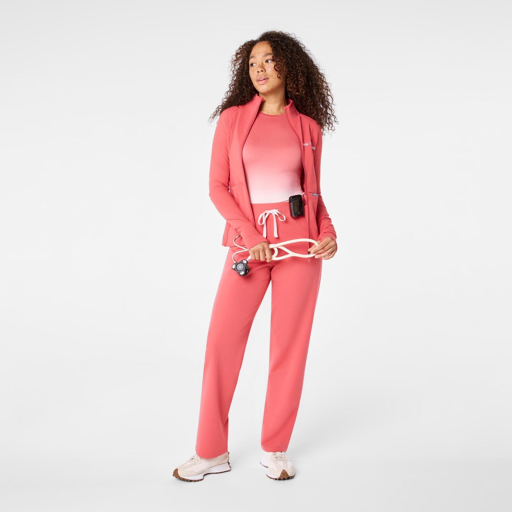 ContourKnit Scrub Jacket™ - Pulmonary Pink