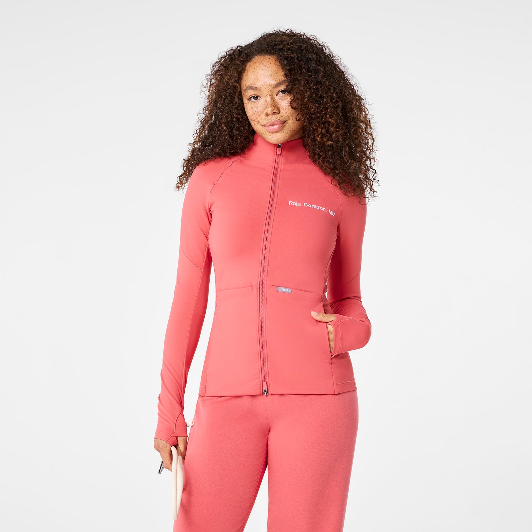 ContourKnit Scrub Jacket™ - Pulmonary Pink